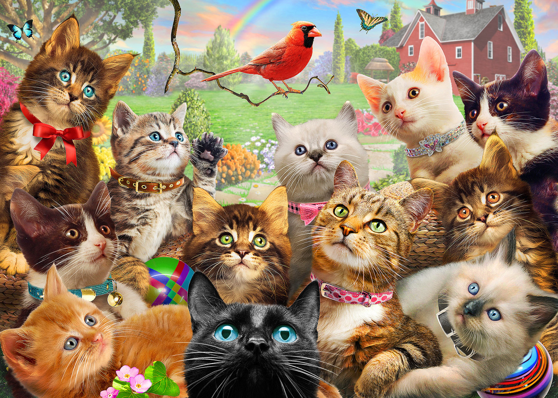 Игра пазл котов. Пазлы 260 котята Trefl. Пазлы с котами. Пазлы котики для детей. Пазлы интересные расцветки.