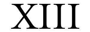 XIII