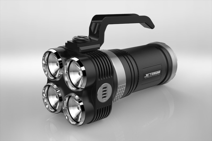 Jet Beam Flashlight | Model & Rendering