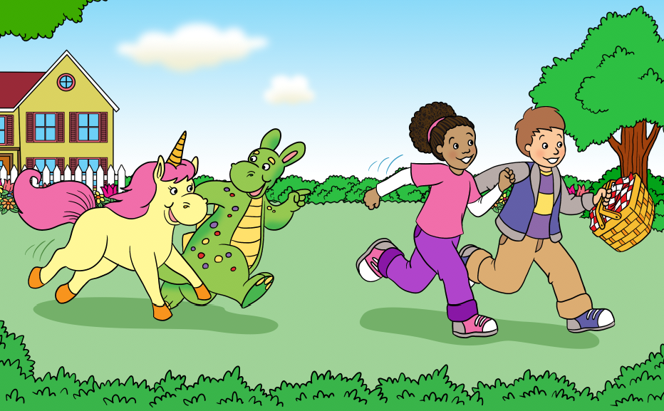 "Dear Dragon" Beginning to Read Book; Design and Illustration; © Norwood House Press