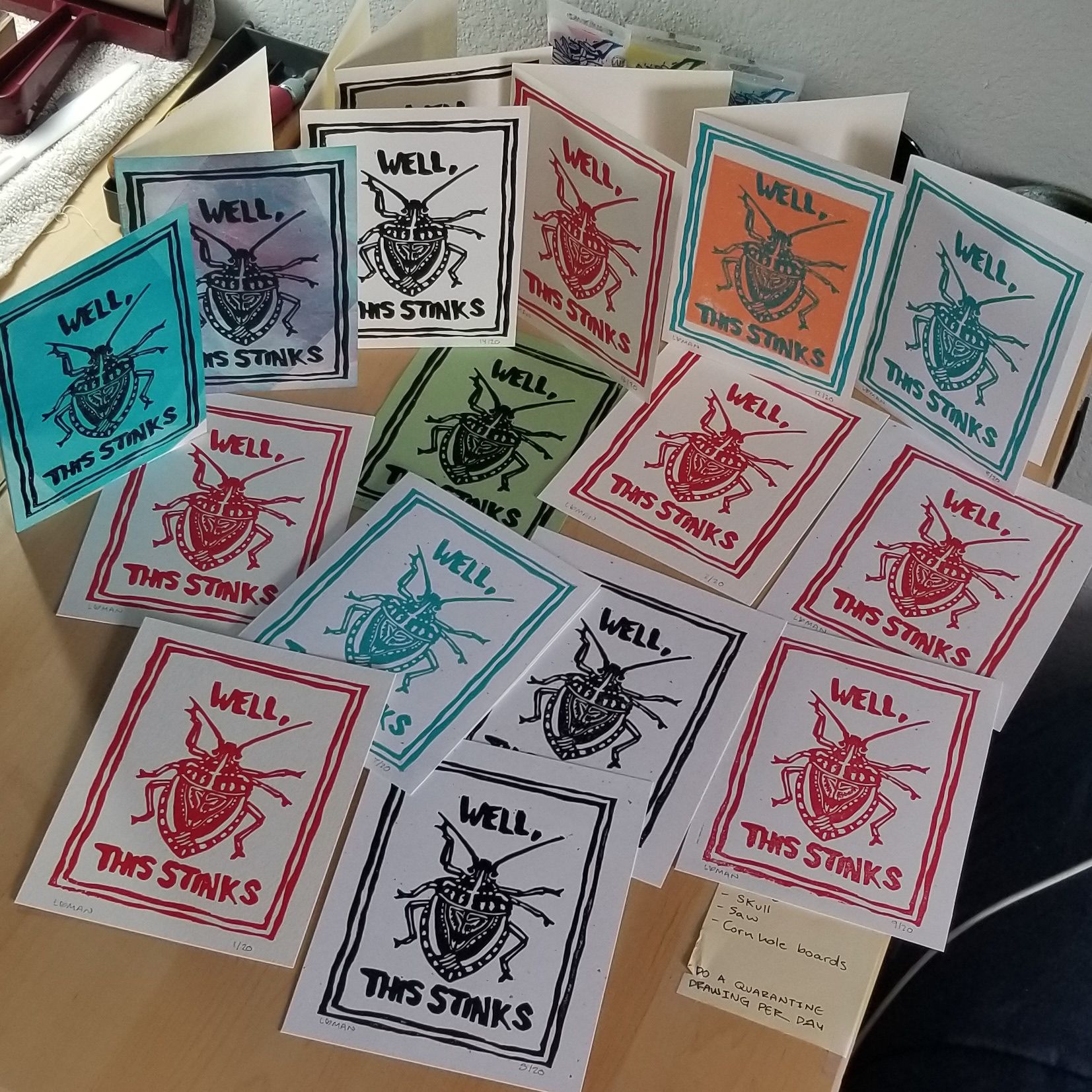 LoRae Hartman Stink Bug Cards