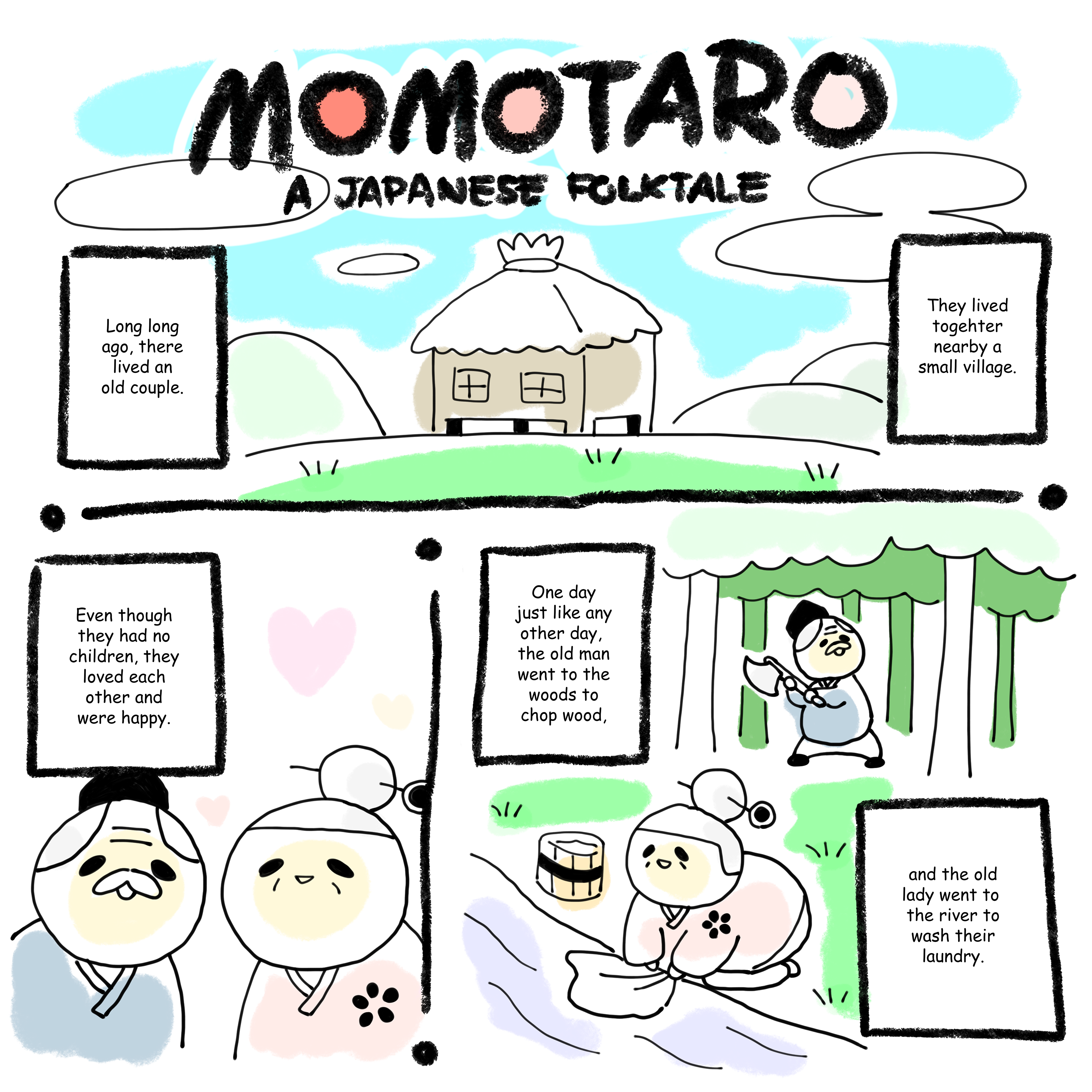 Evan Sadler Portfolio Momotaro A Japanese Folktale
