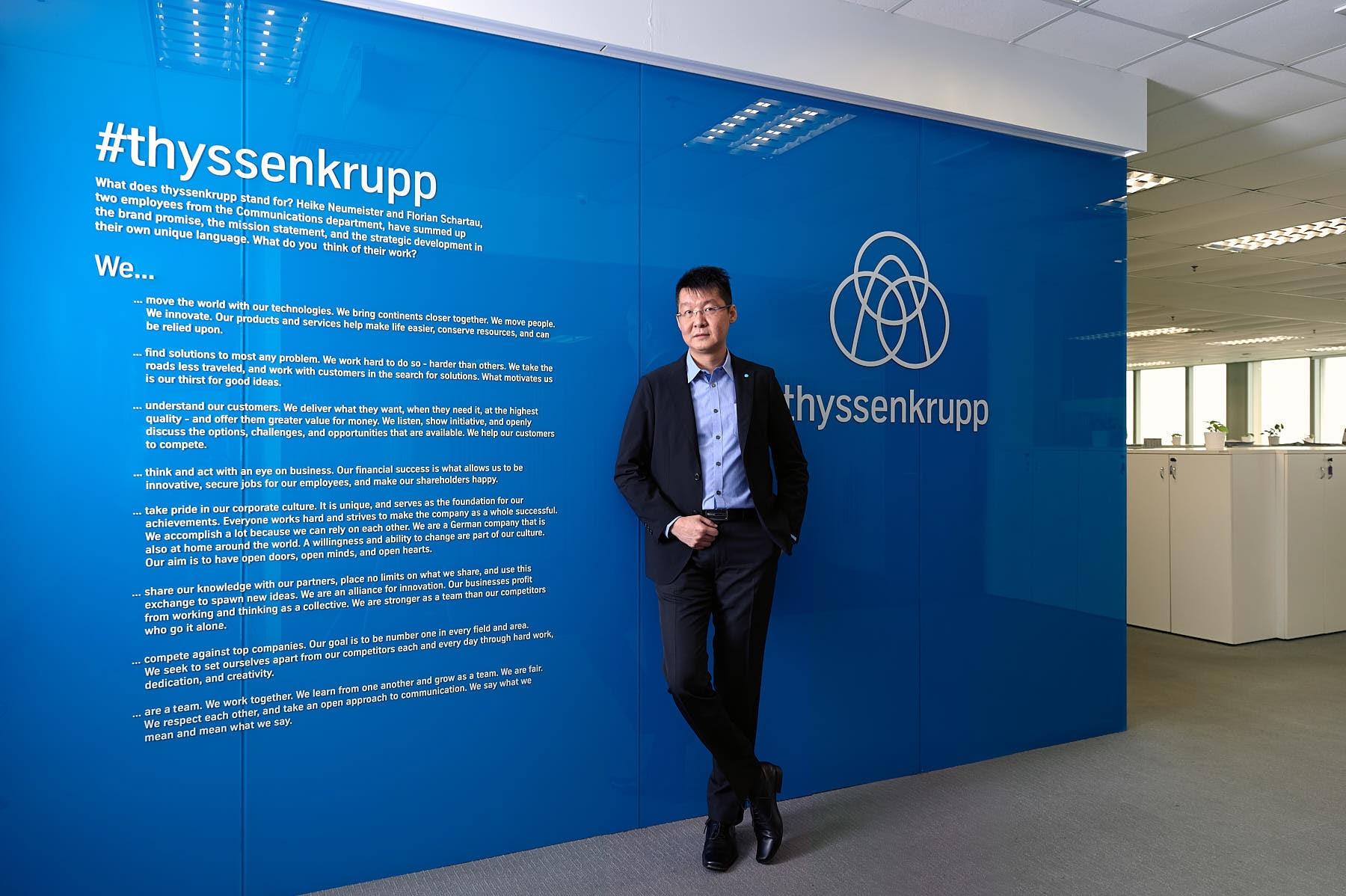 Portrait shoot with Mr. James Leong, CEO of Thyssenkrupp Elevators Malaysia by Rob Waller or Rob Waller Photography, April 2018