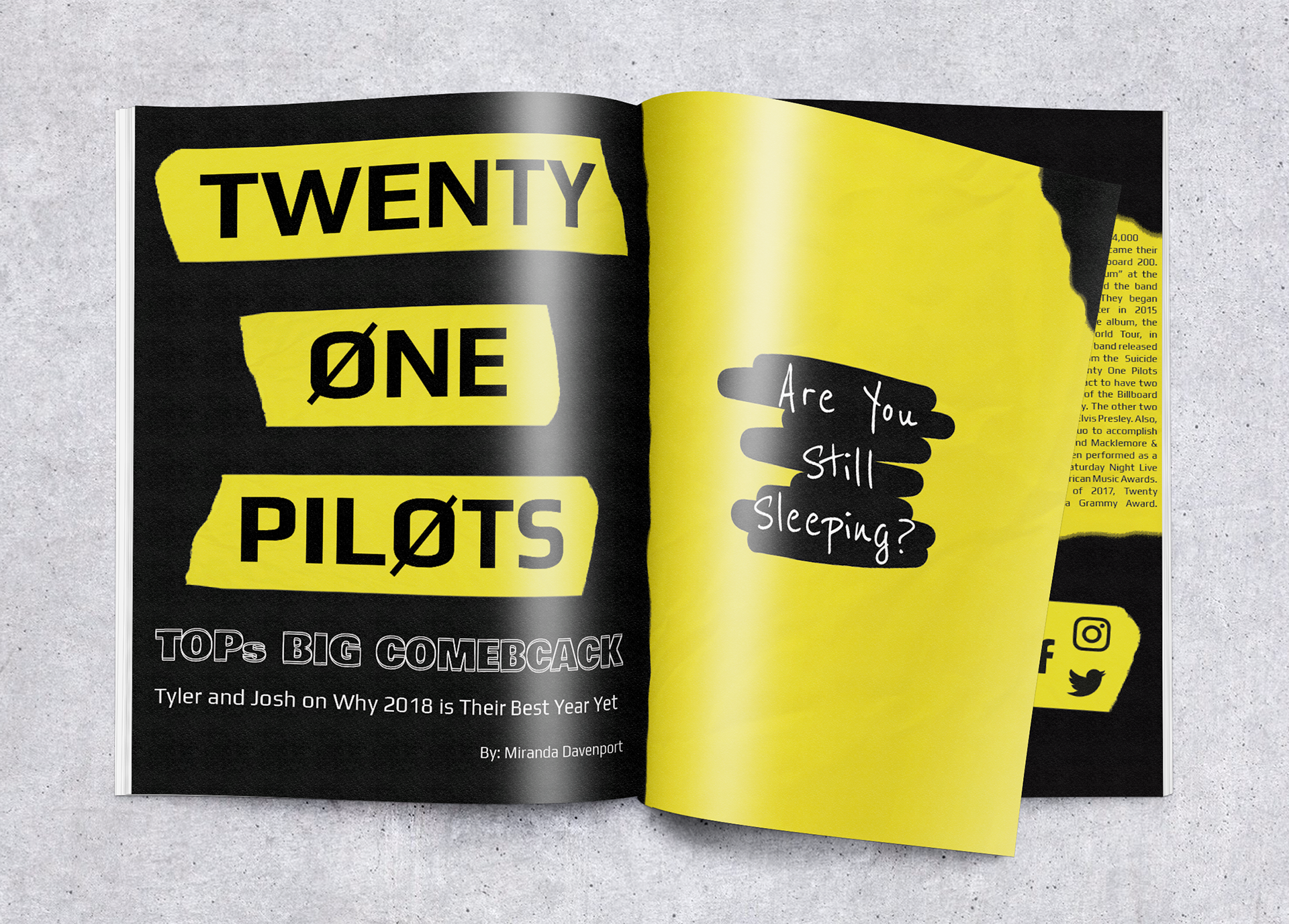 Final first spread design