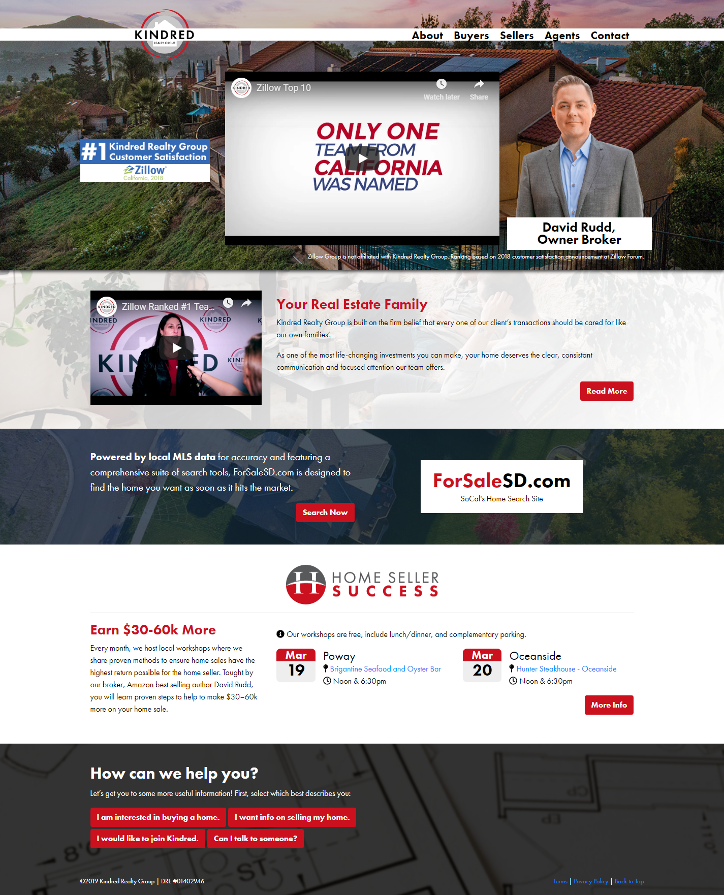 Darrien Boling Real Estate Website for Kindred Realty Group