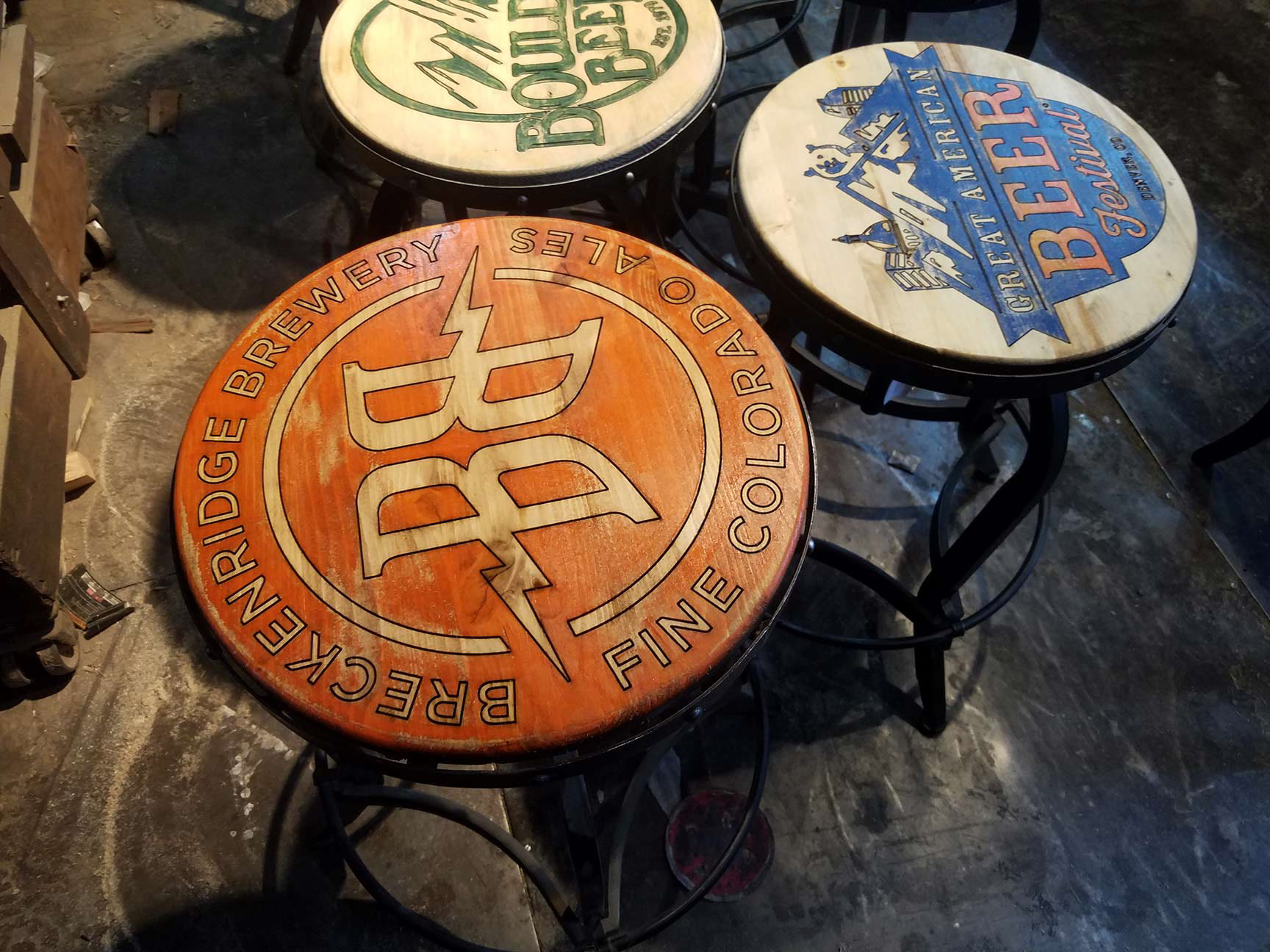 Chris Knight Beer Themed Bar Stools