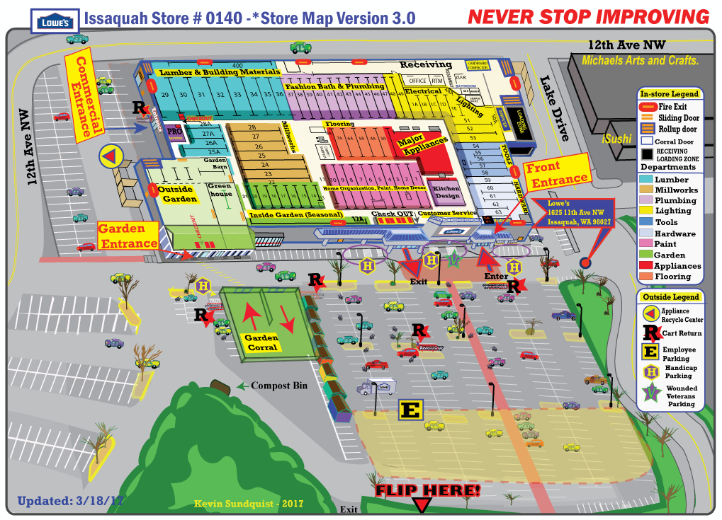 kevin sundquist Lowe s Store Map