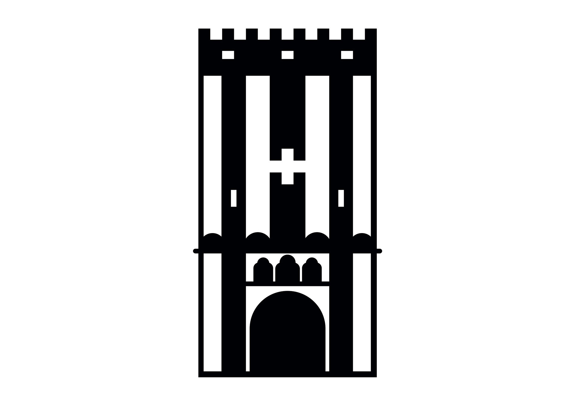 Ingang Gravensteen, Gent