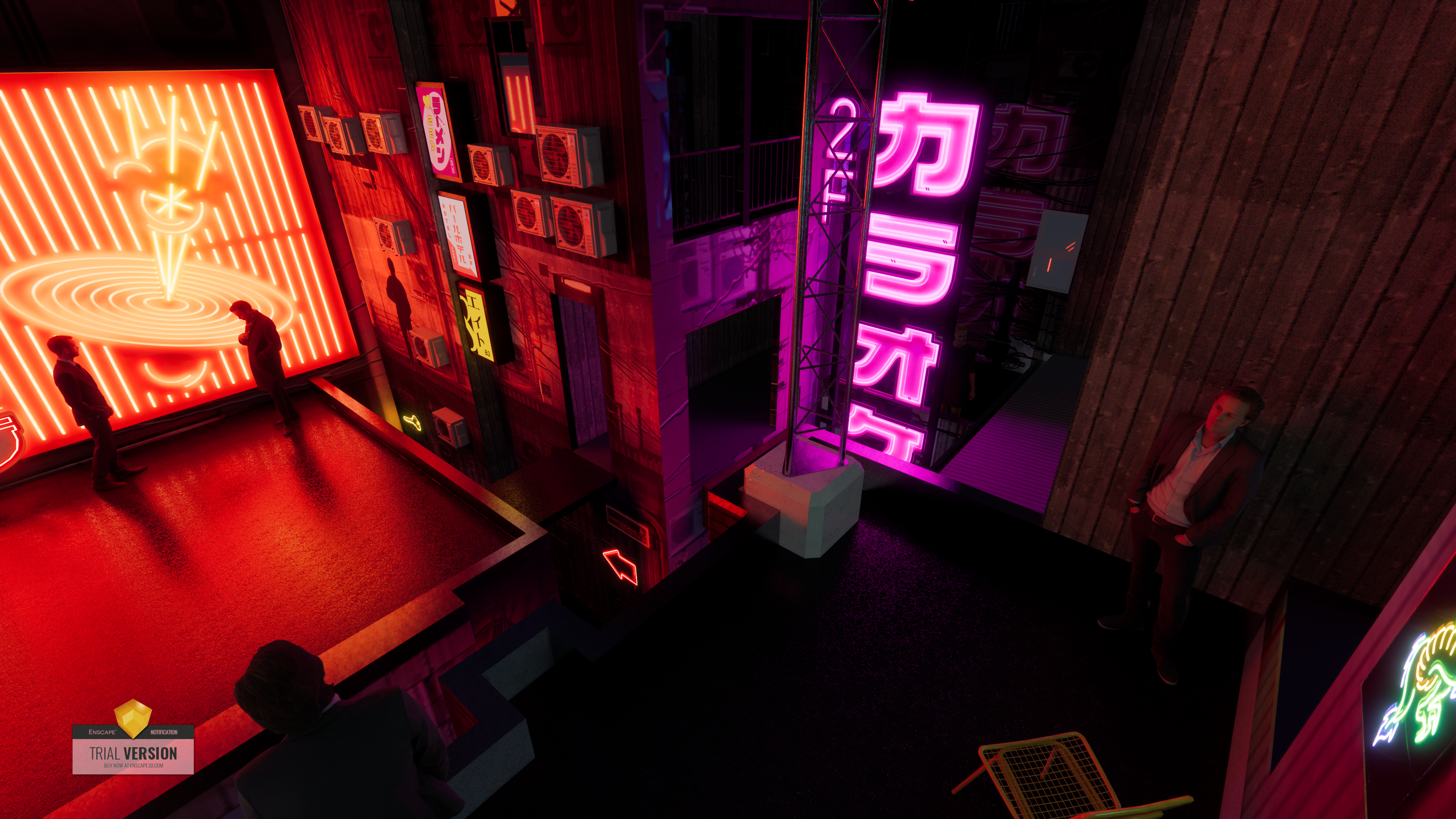 Nighttime render