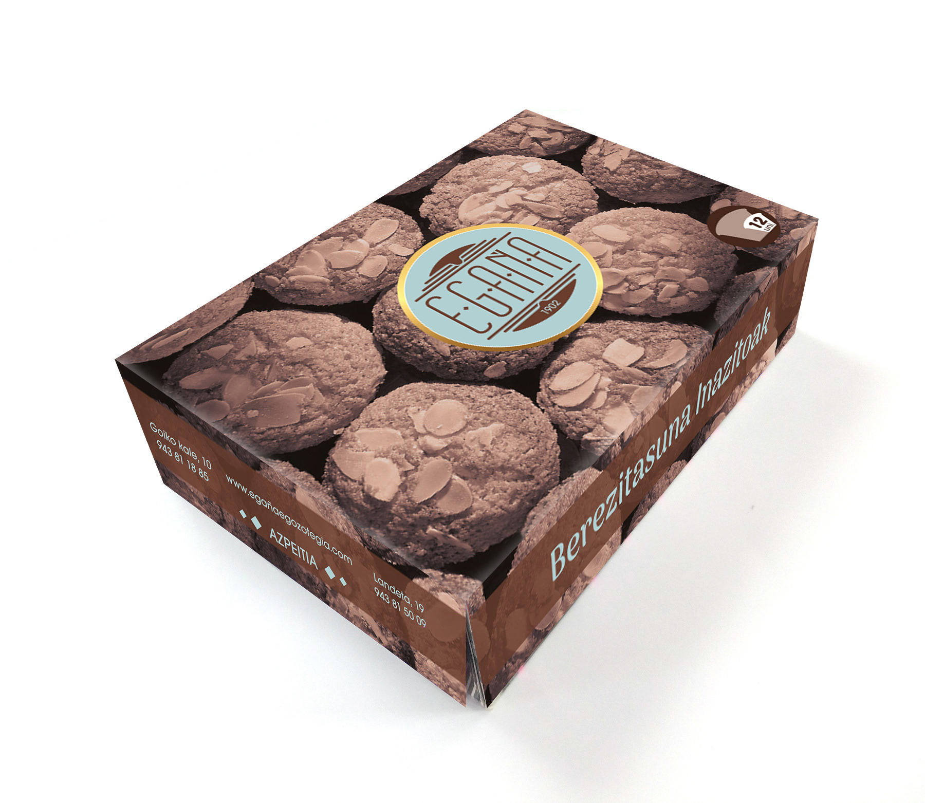 Caja para contenido de sus productos de repostería.