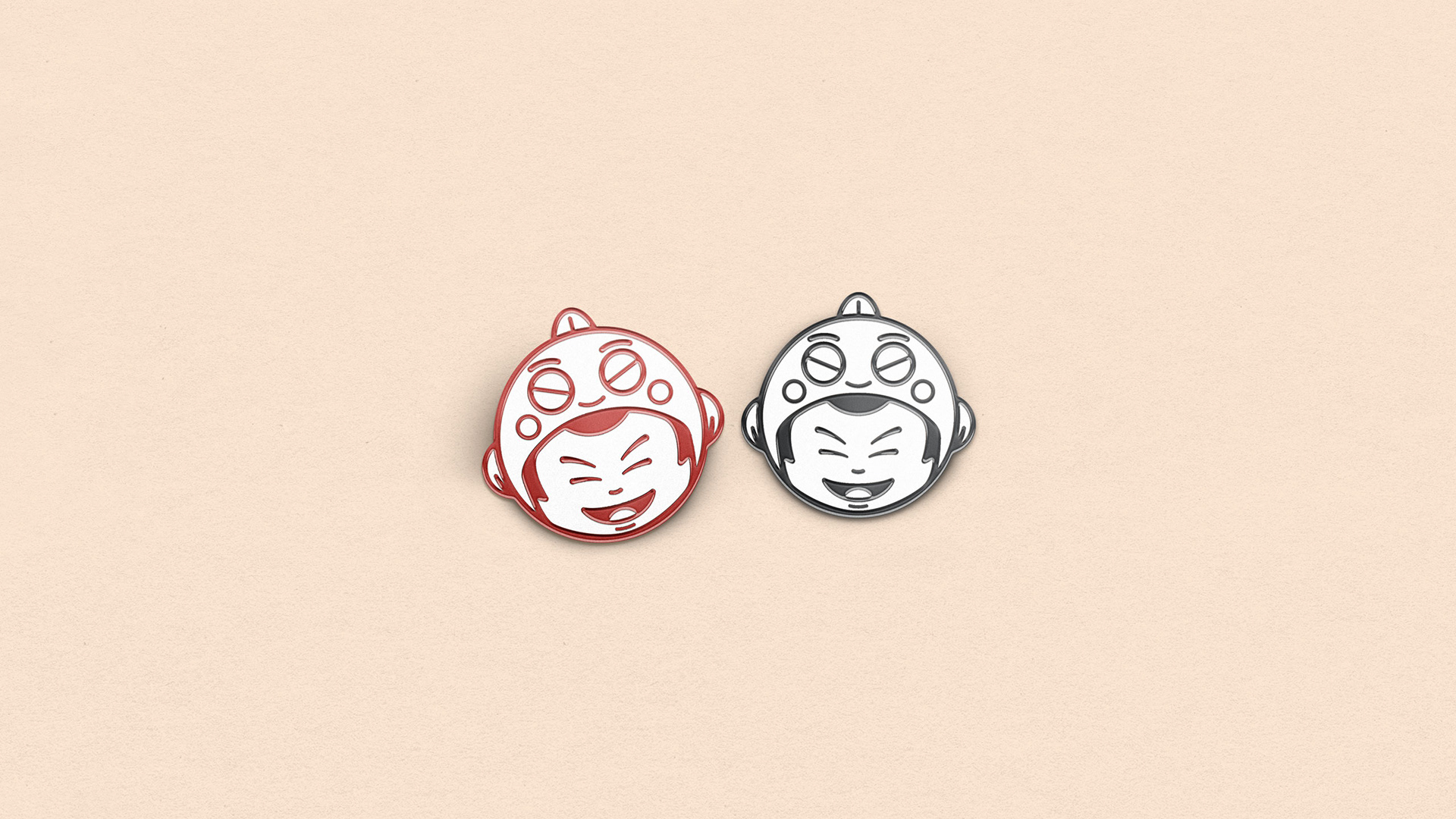 Tomo Sushi Amsterdam Enamel Pins Design by Jeffrey Dirkse