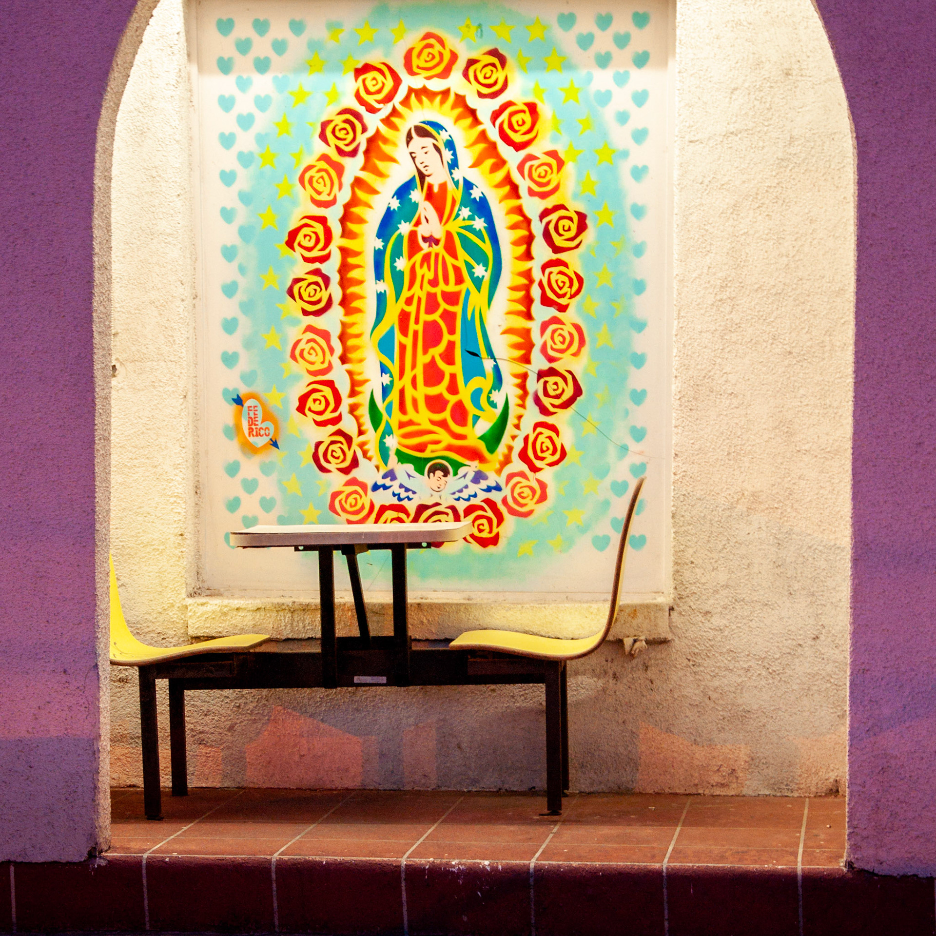 Sadly this Mexican bakery mural has been painted over since this photo was taken.