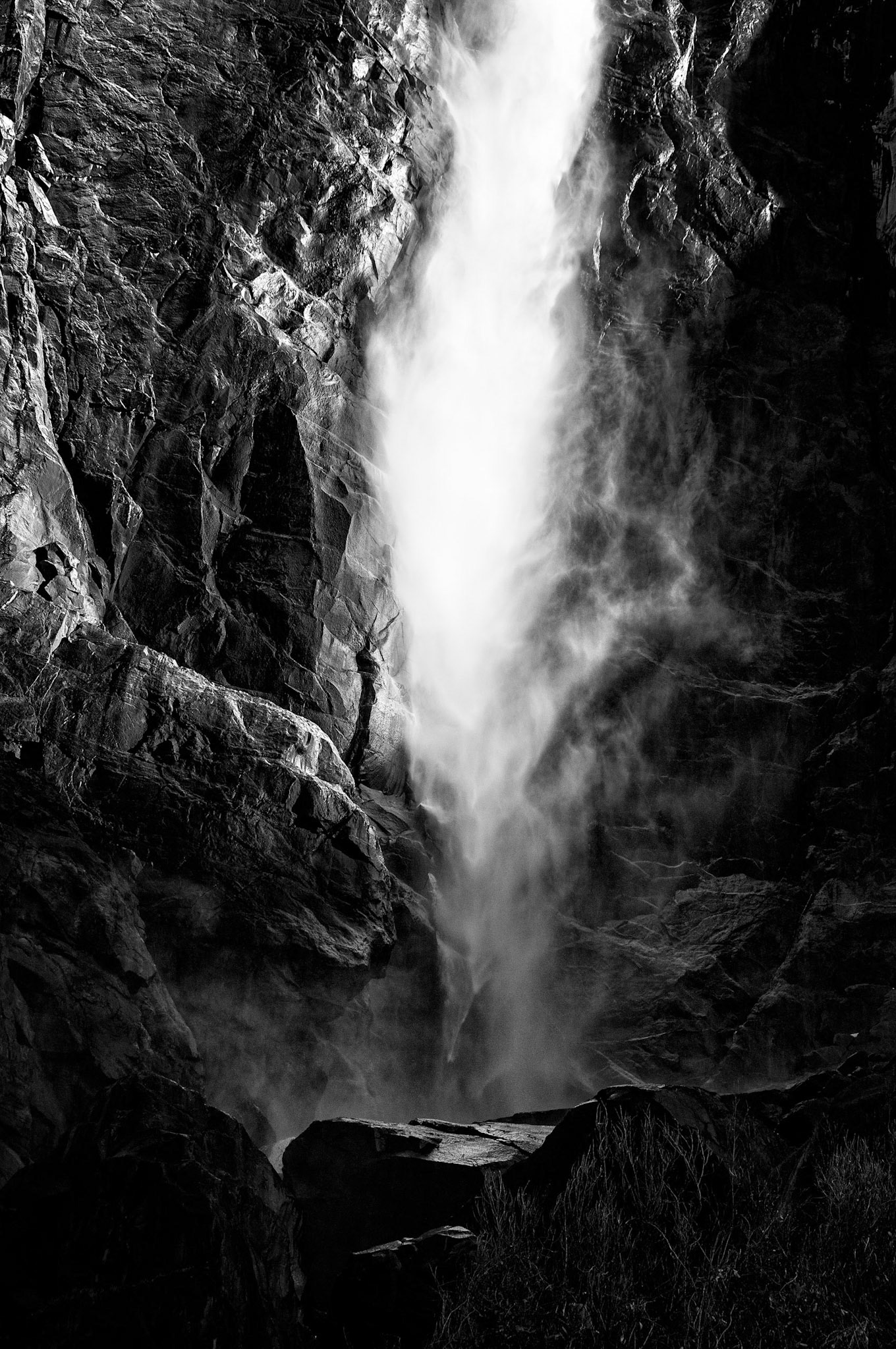 Base of Waterfall, Yosemite CA.