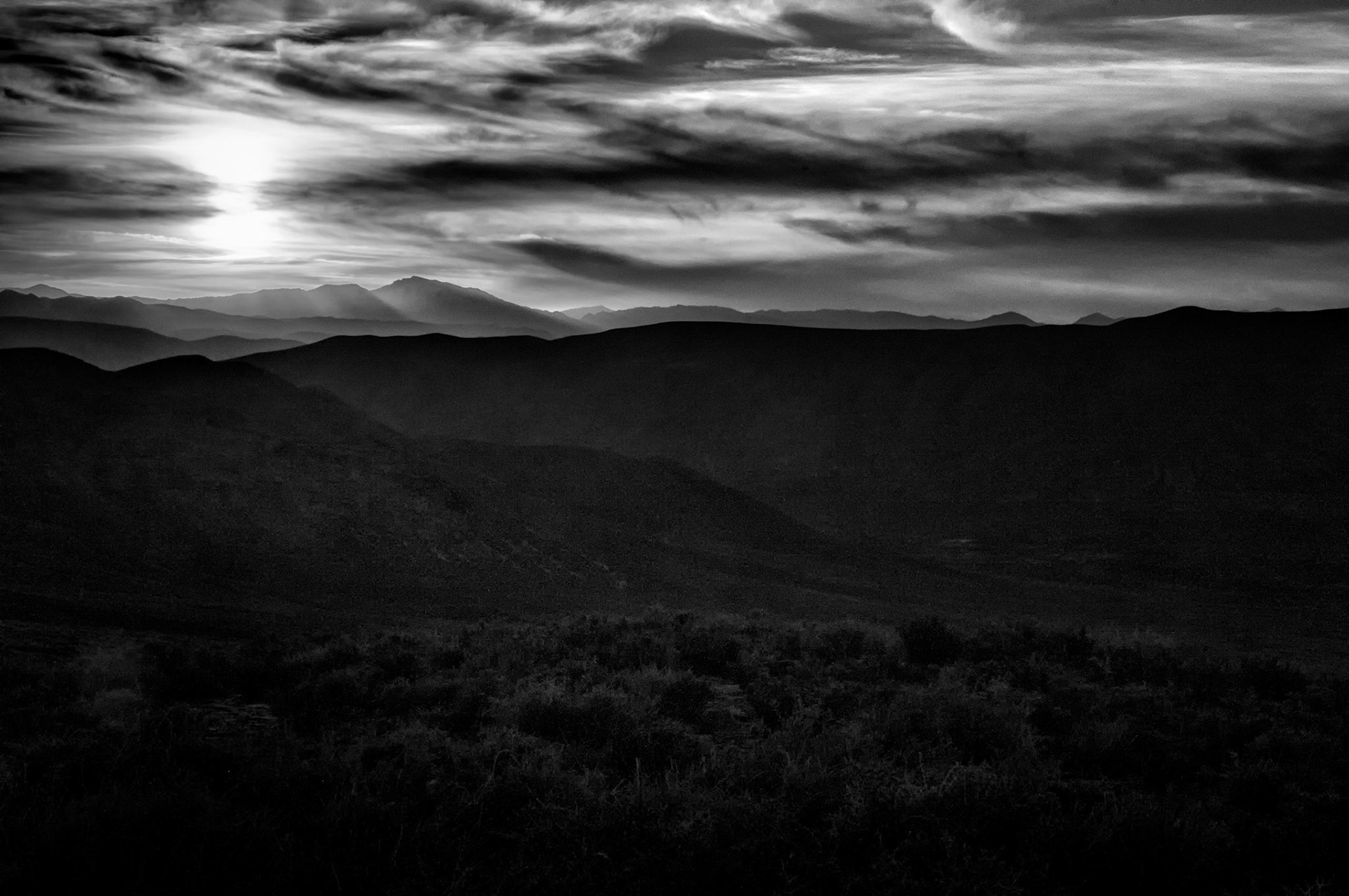 Death Valley to the Sierras, CA.