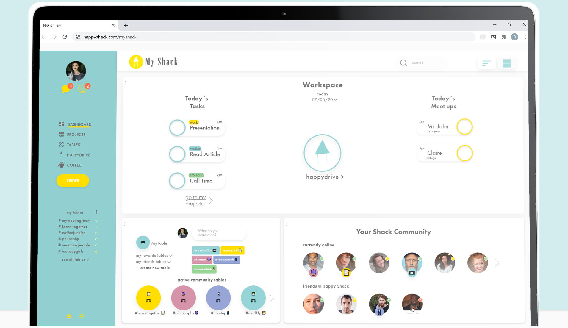 Laptop Mockup - Workspace/Dashboard