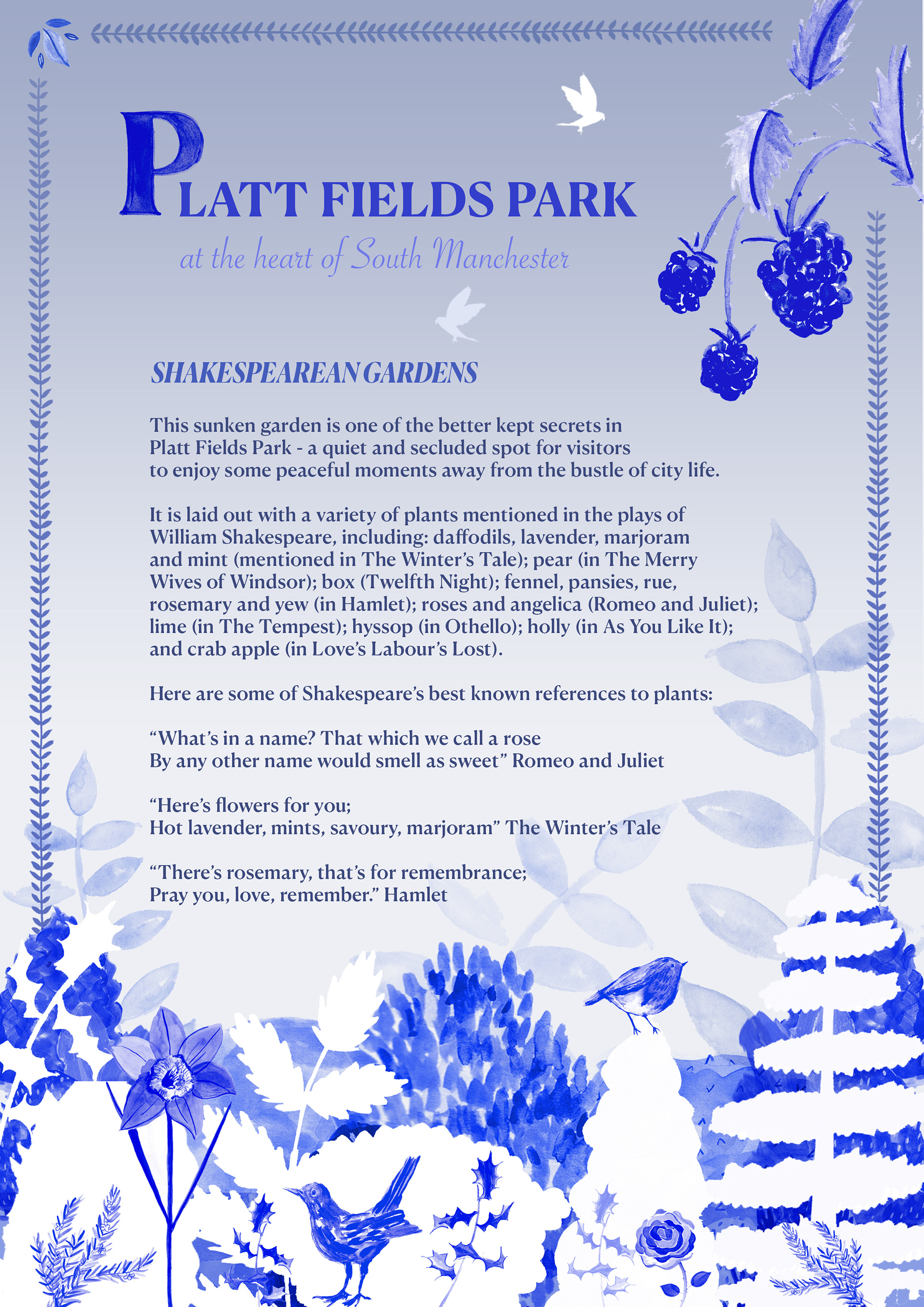 Redesign of information board, decreasing the 'blueness' for legibility