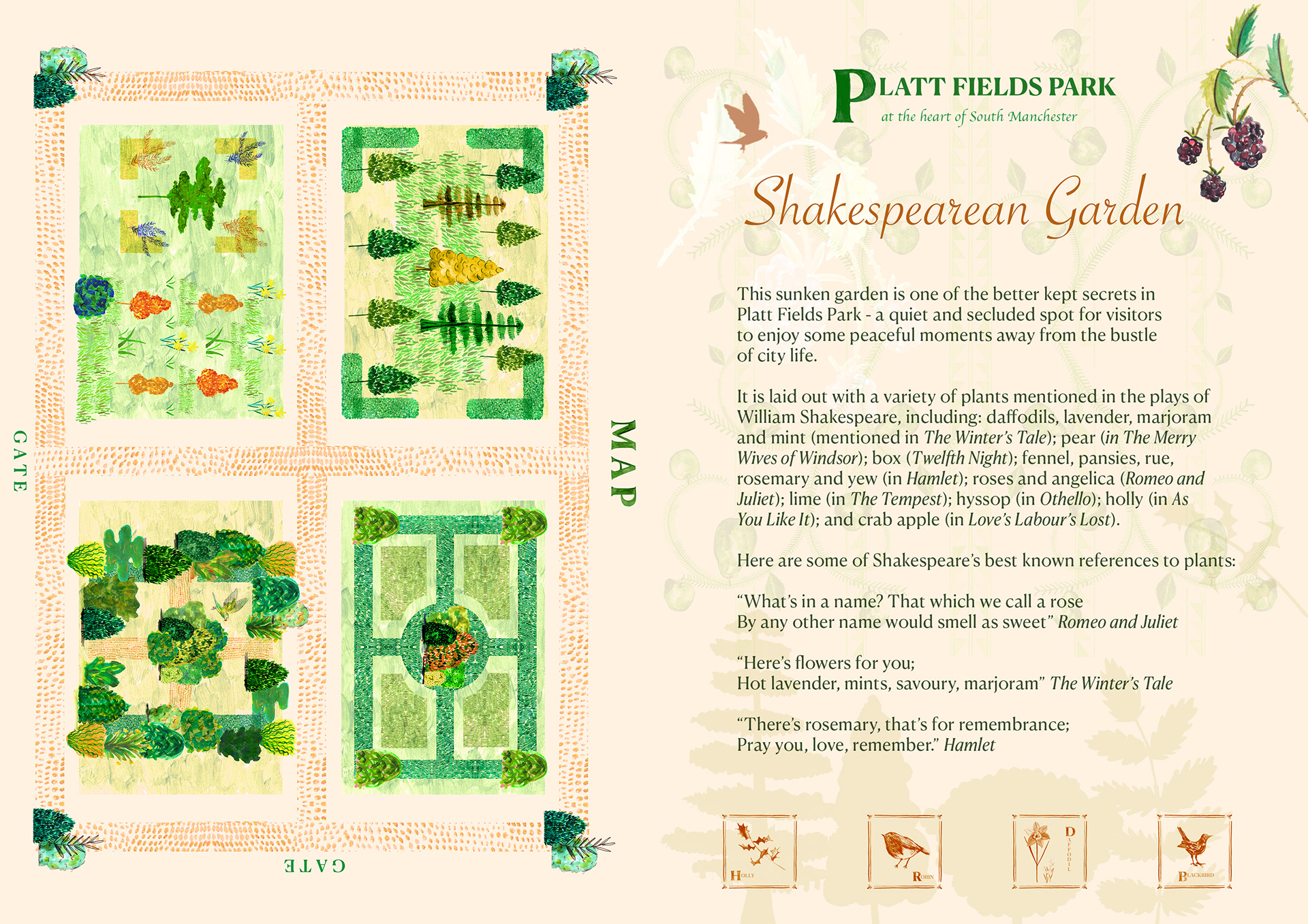 Information with map in full colour for a leaflet?