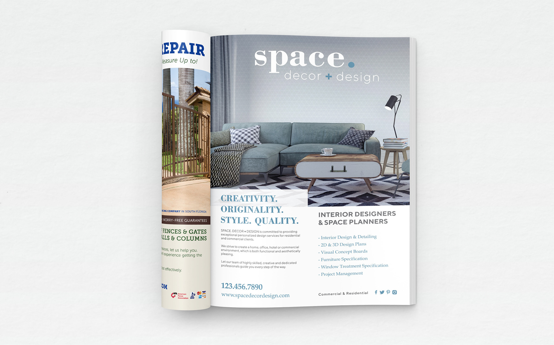 Property Management Magazine: Full Page Advert Sample
