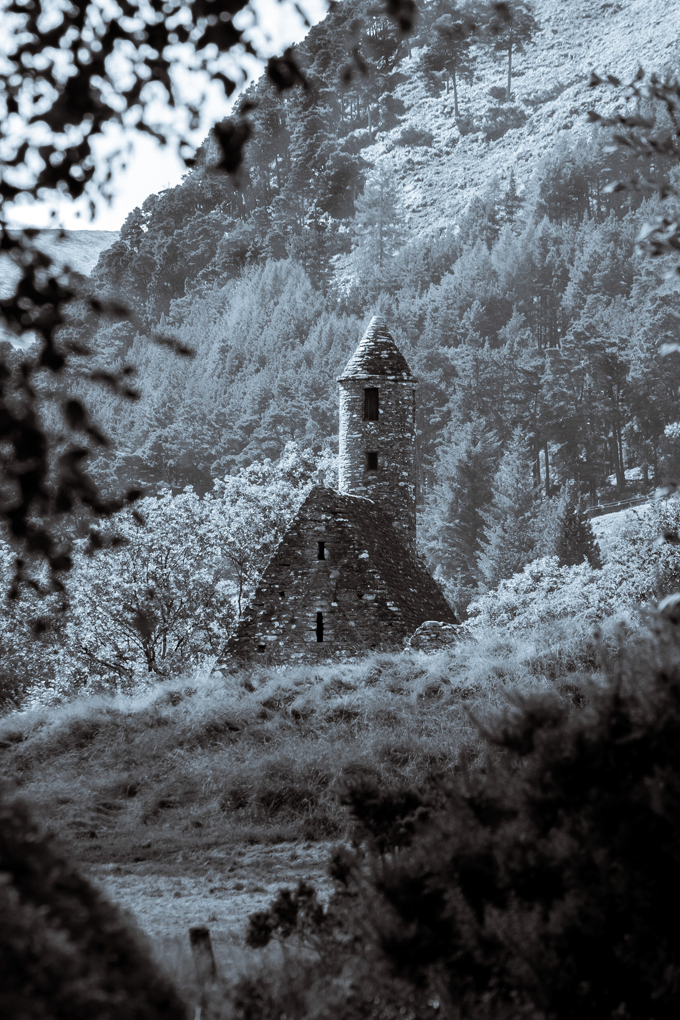 Hidden chapel Glendalough Ireland