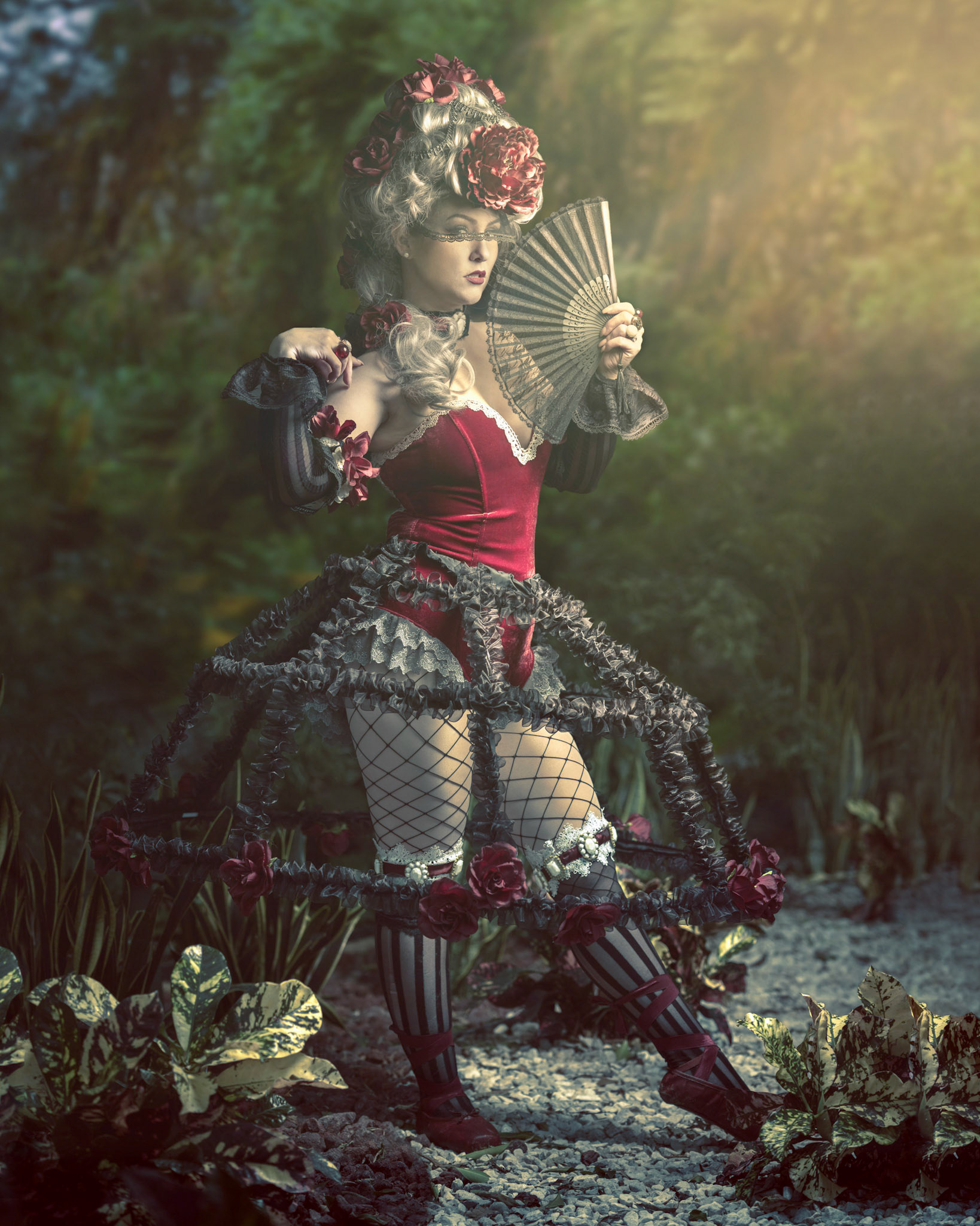 @nat_archaic as Alice in Wonderland “Garden Rose” based on artwork by @sakizoillustrator