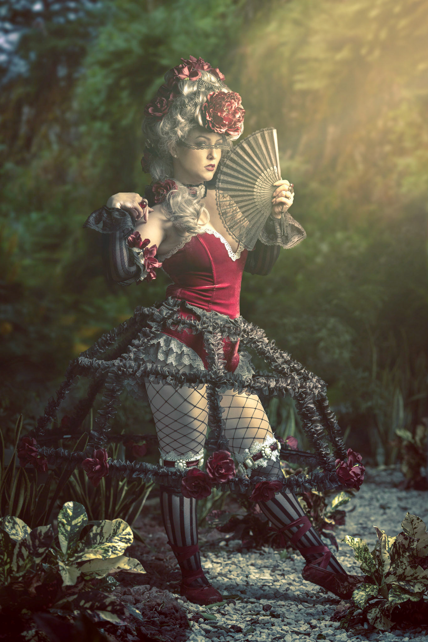 @nat_archaic as Alice in Wonderland “Garden Rose” based on artwork by @sakizoillustrator