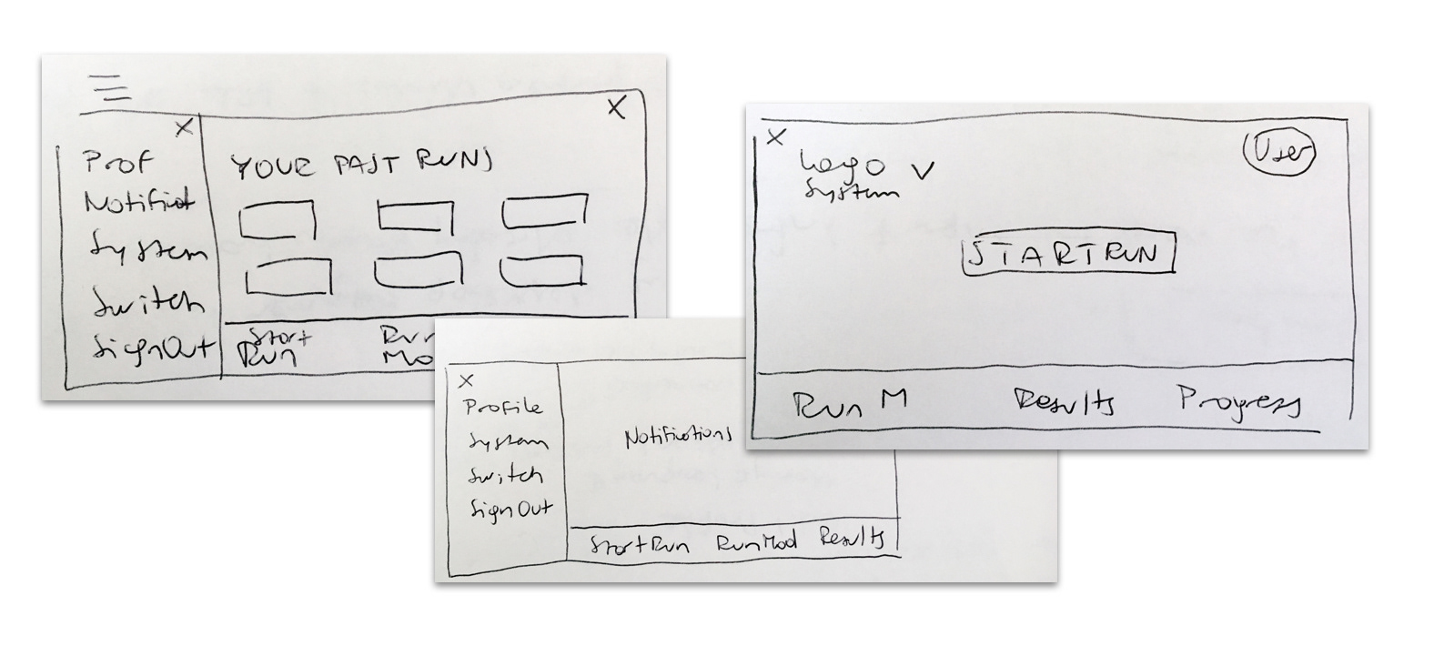 LOW FI PROTOTYPES