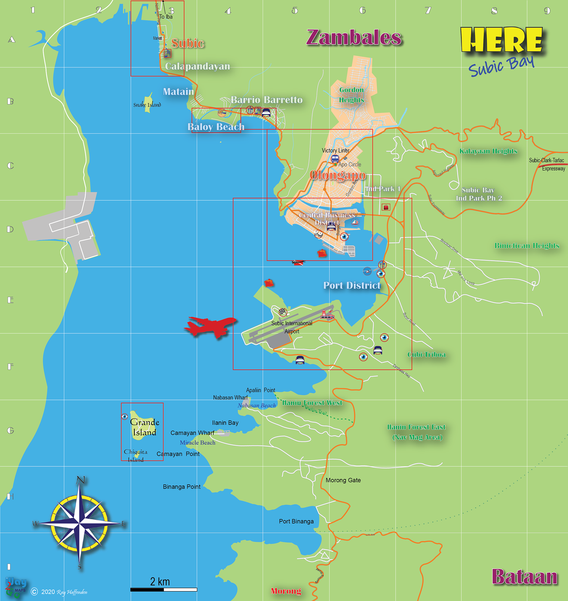 Subic Bay Maps - Map of Subic Bay