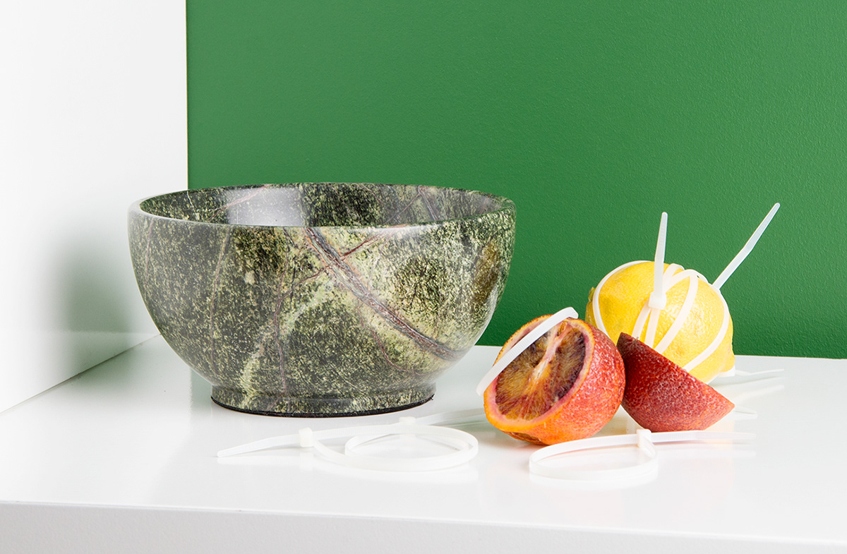 Muse Modern Green Marble Bowl