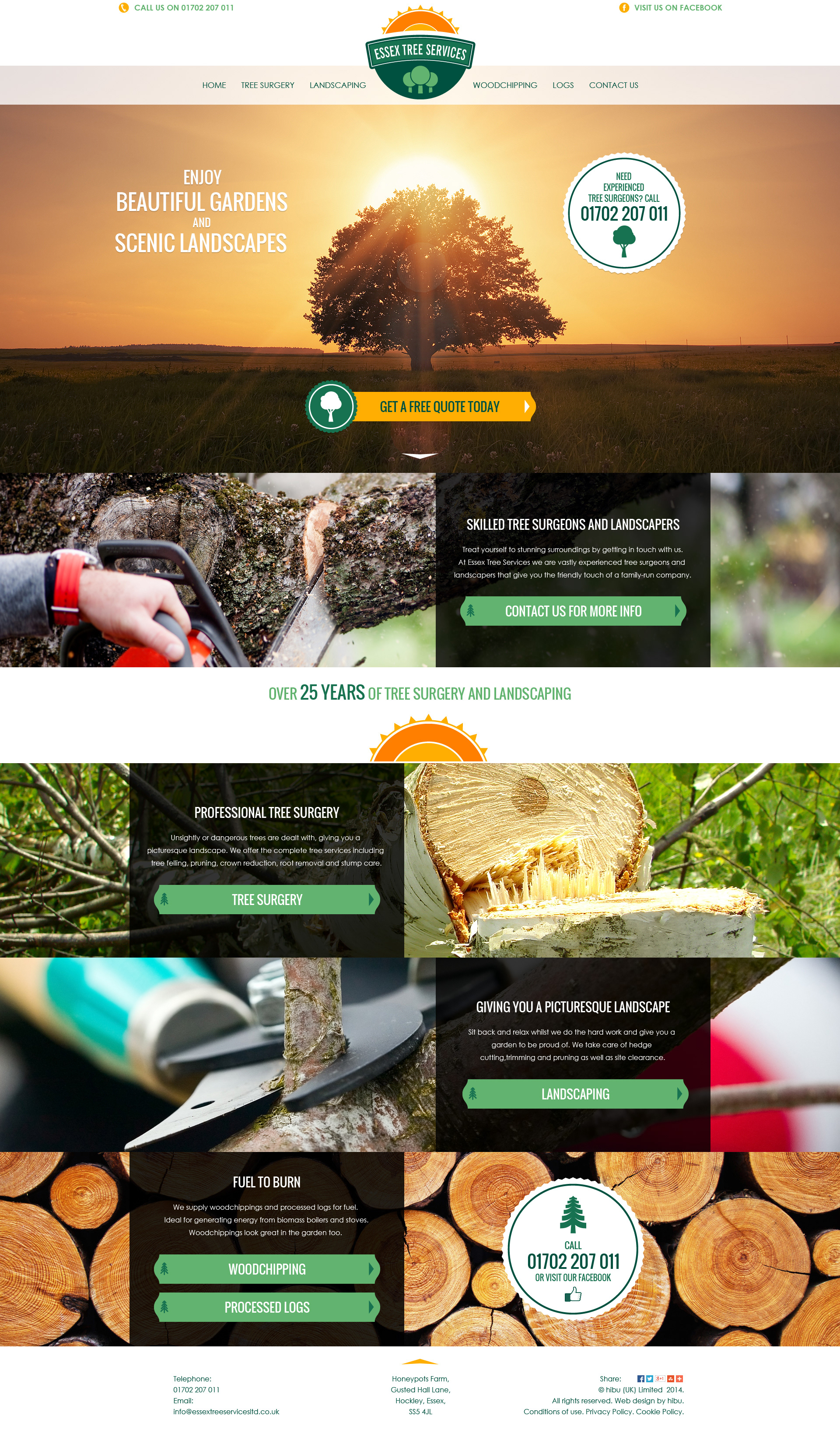 Essex Tree Services Homepage