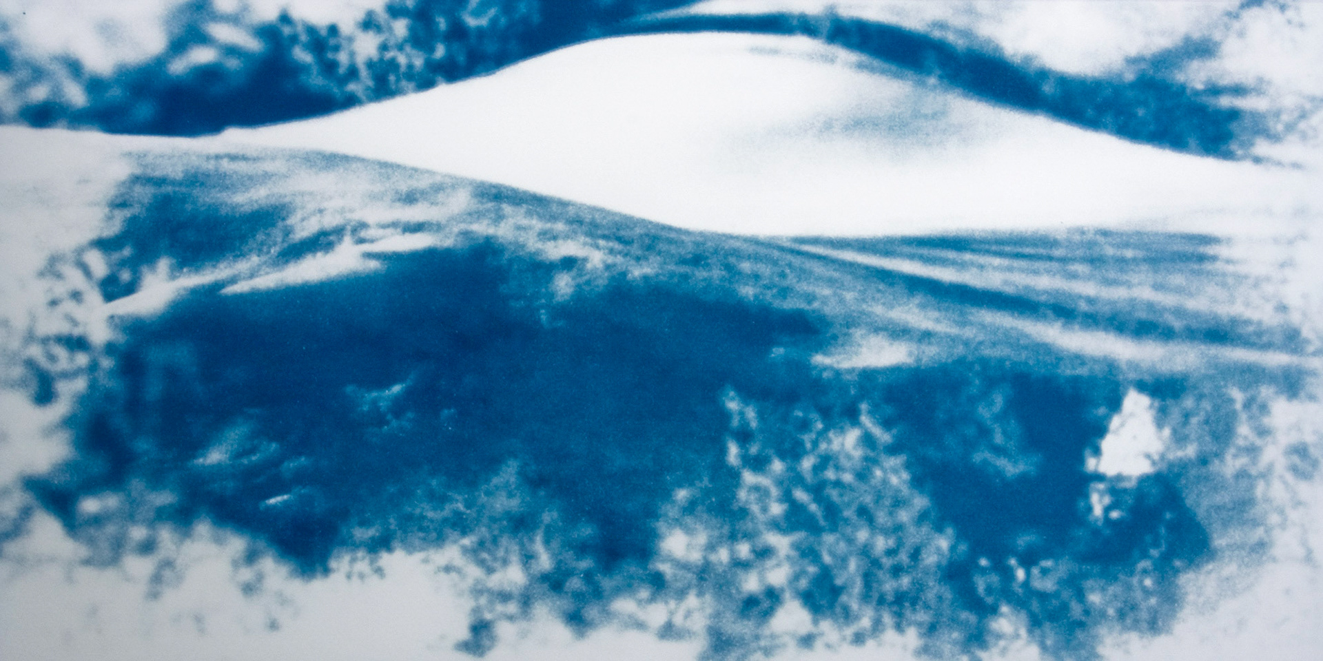 Glacier No. 1, Plate 1; Cyanotype, 12 x 24 Inches; © 2008