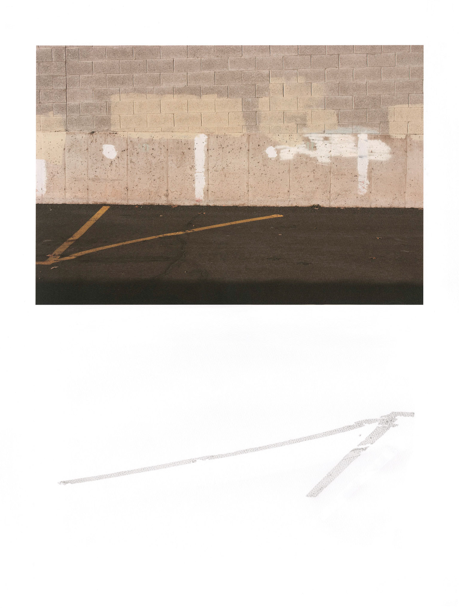 Construct No. 726; Pigment print, graphite and embossed drawing; 24 x 18 inches; © 2014