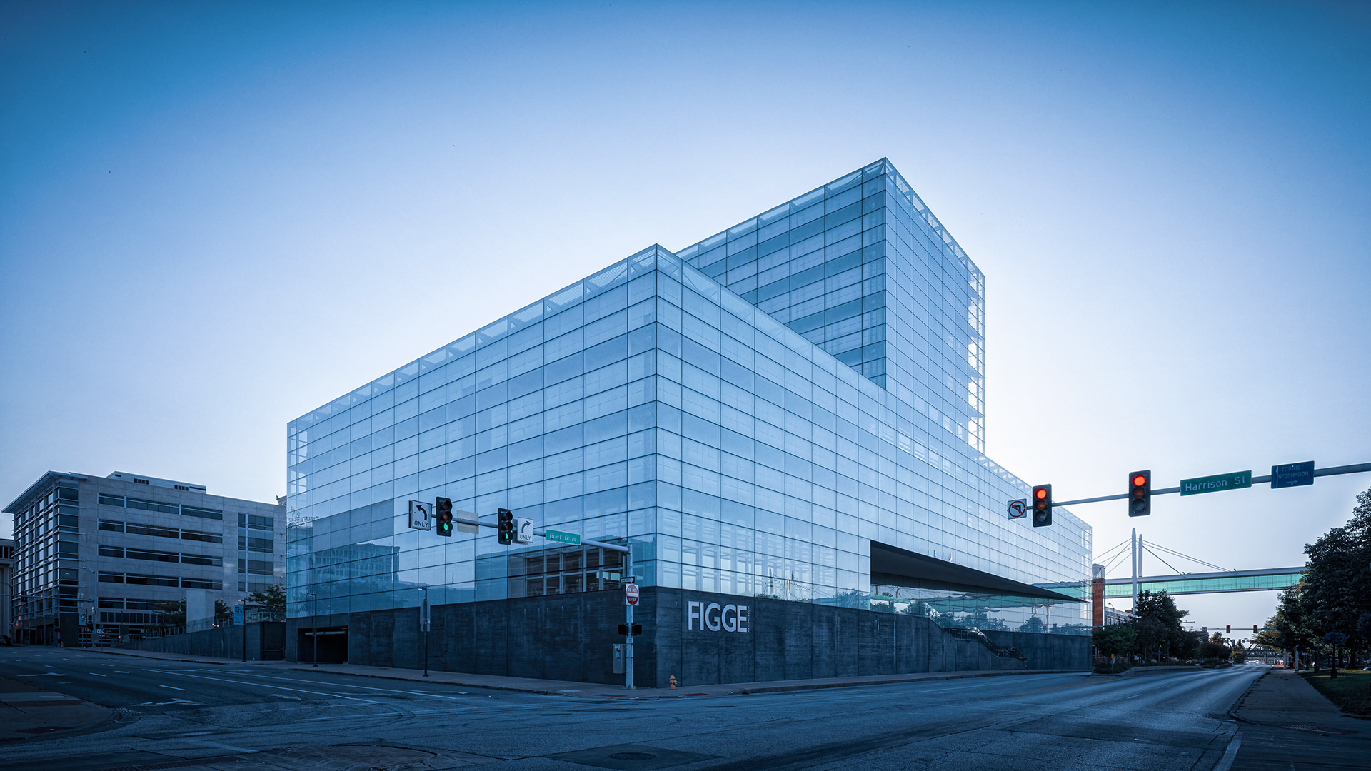 architectural photography Figge Art Museum Quad Cities, Iowa