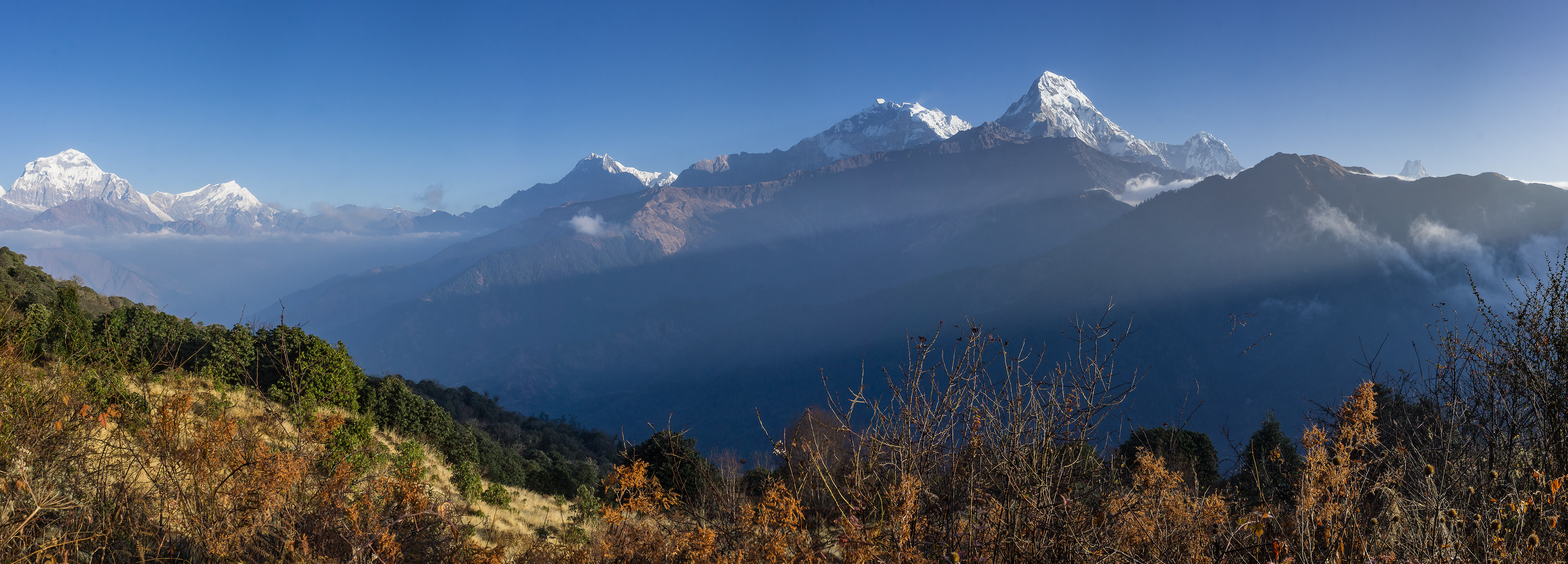 Panorama of the Annapurna Himal from Poon Hill
