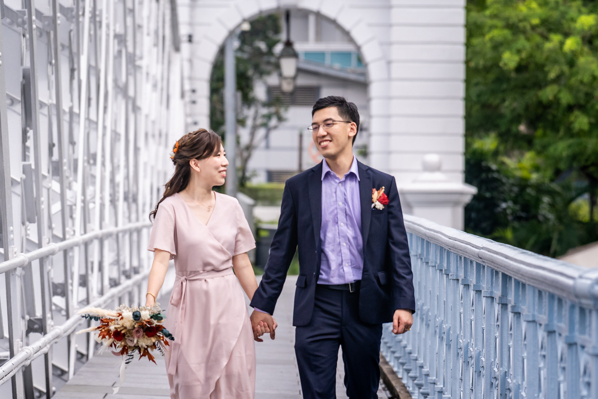 Wedding Day Shots @ Anderson Bridge
