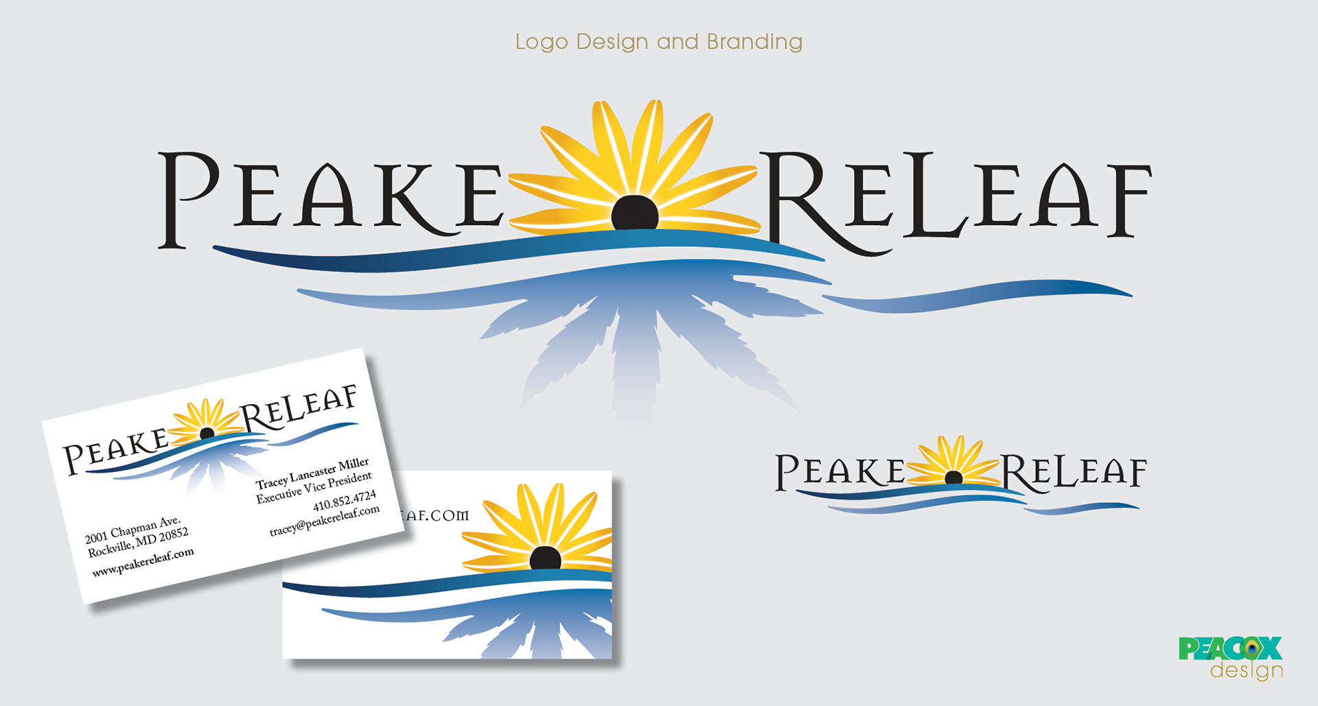 Medical Cannabis Dispensary in Rockville, Maryland logo design and Business Card Layout