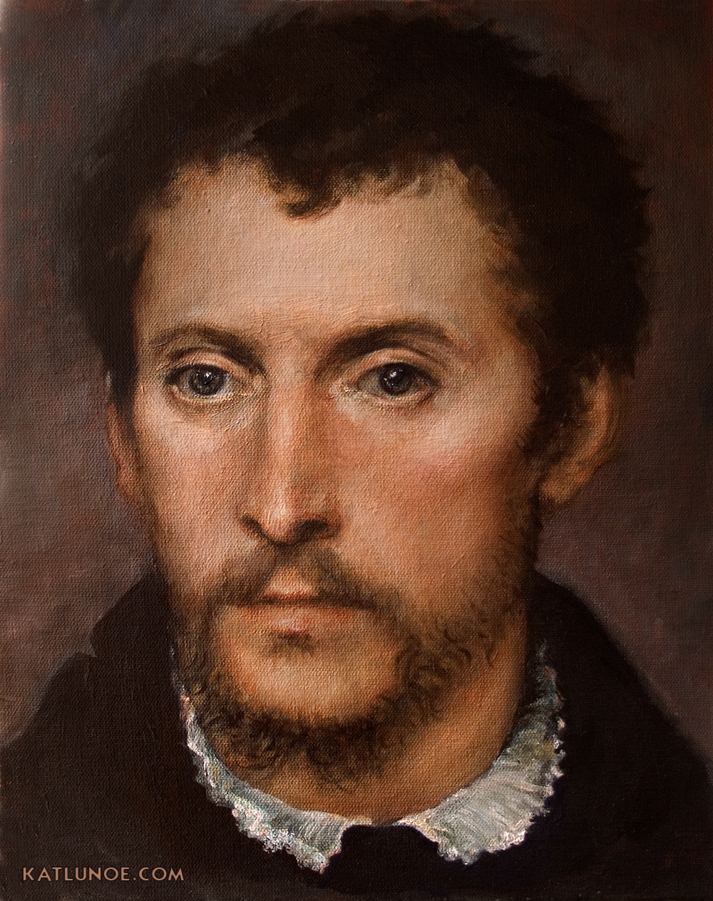 After Titian. 11" x 14" Oil on Canvas Panel.