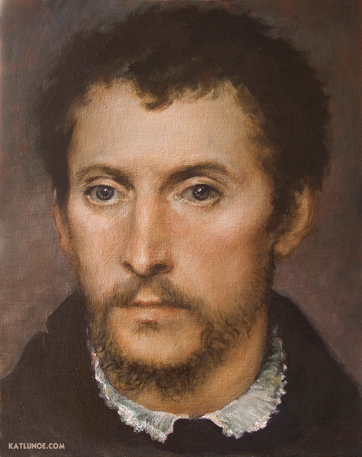 Oil painting copy of Titian