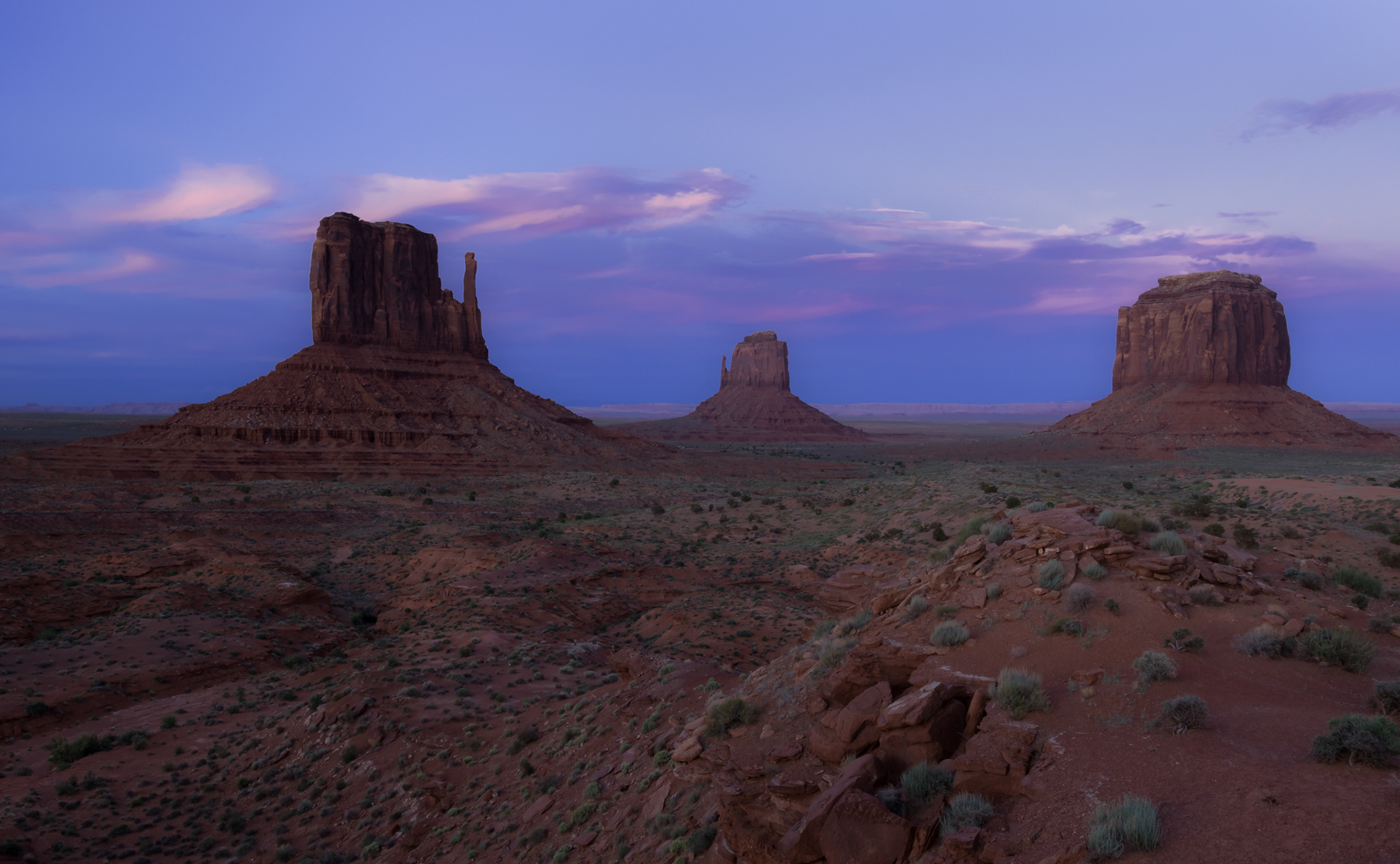 monument valley sunset