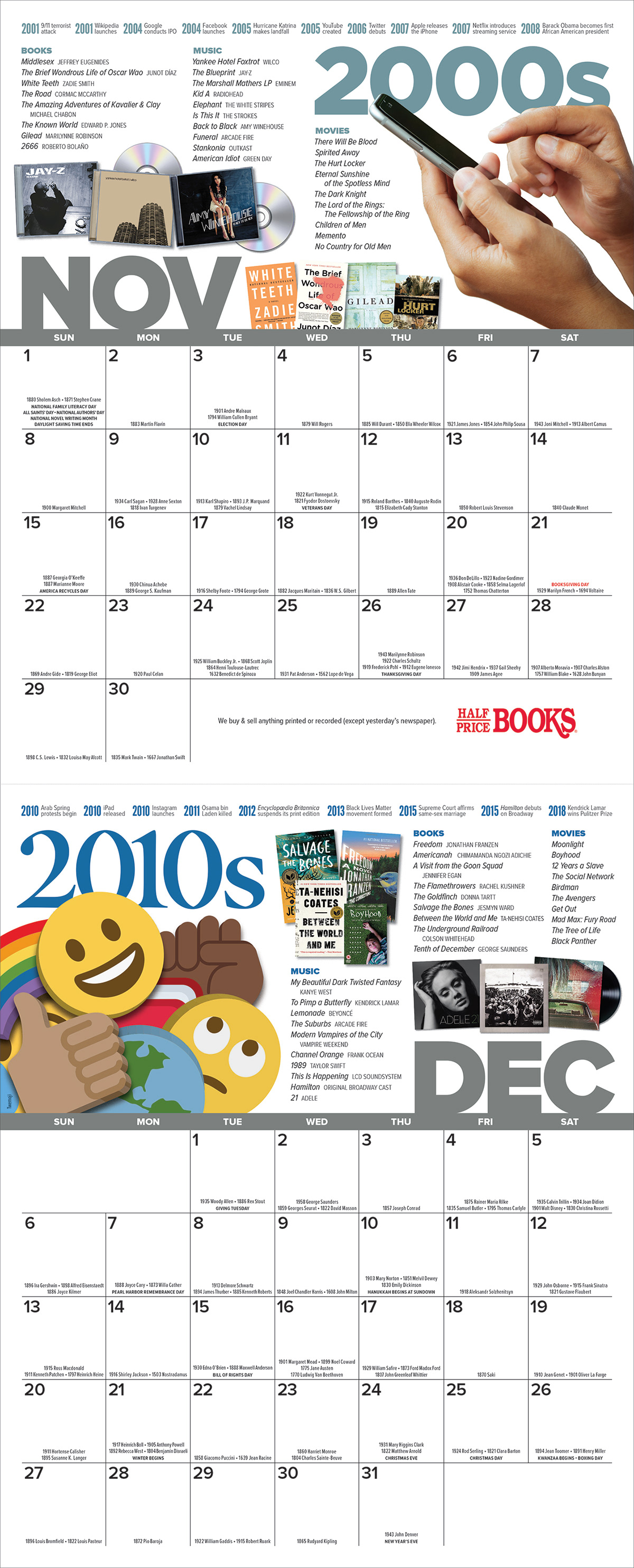 Mark McKenzie Half Price Books Calendars