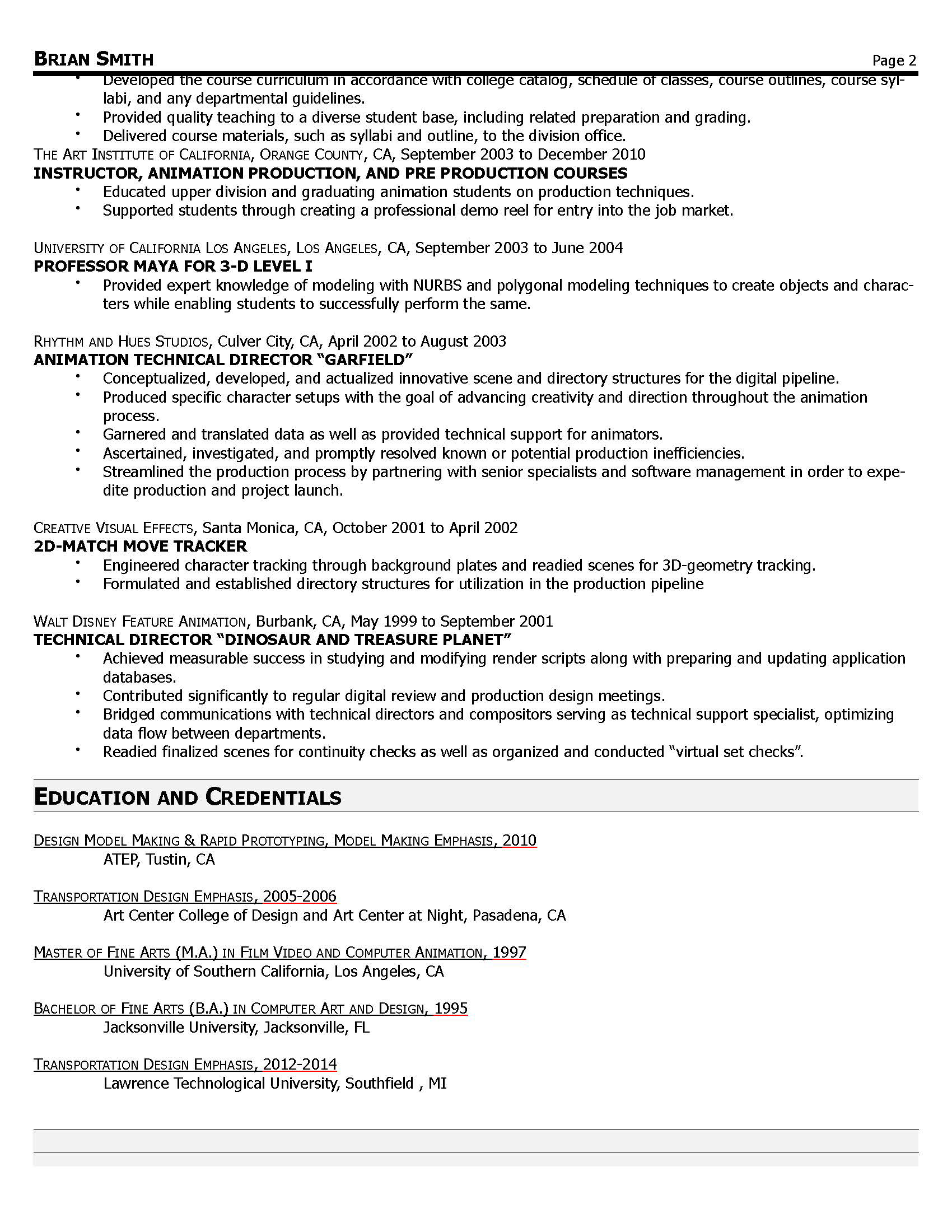 Brian Smith - Resume