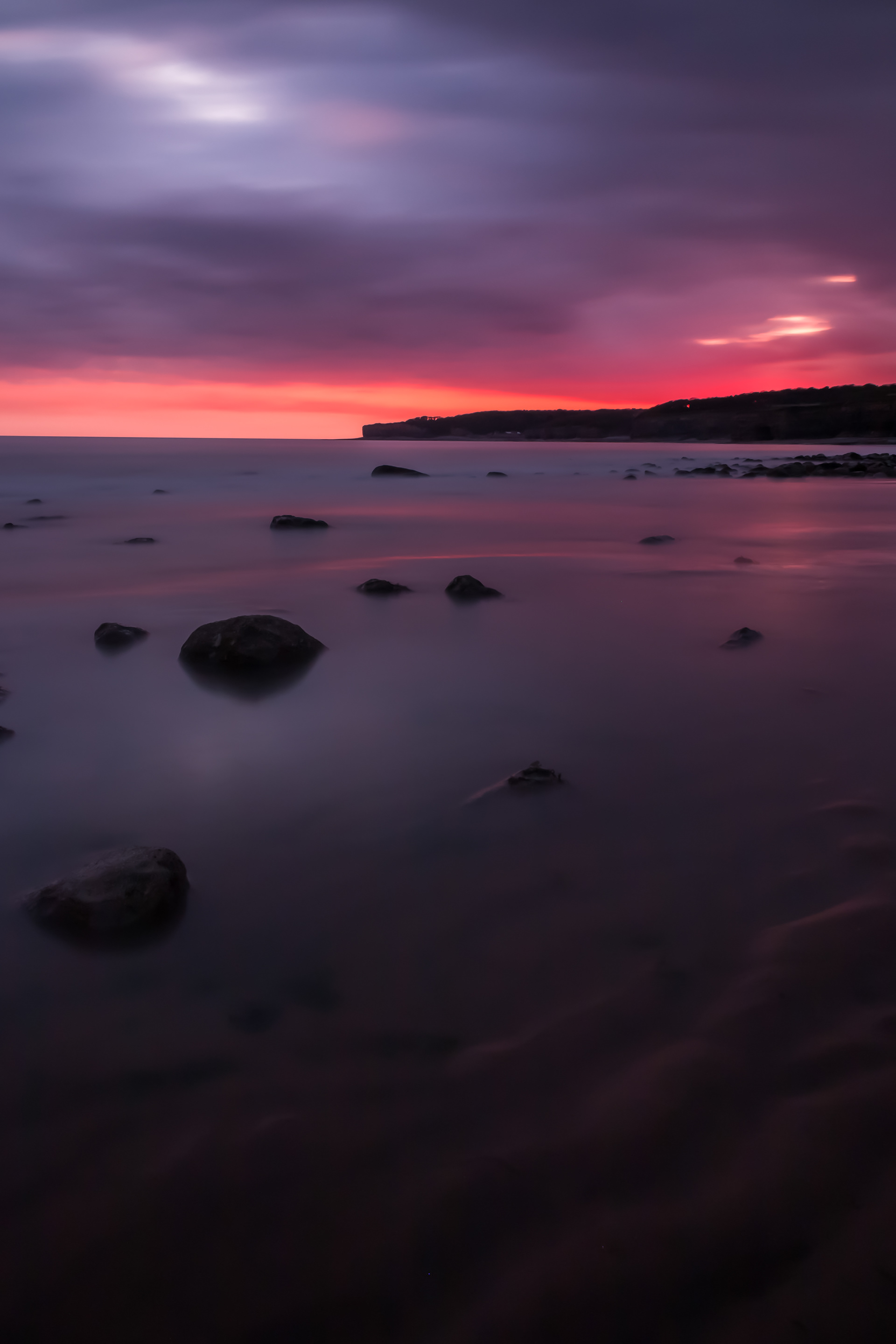 Llantwit Beach Sunset Portrait