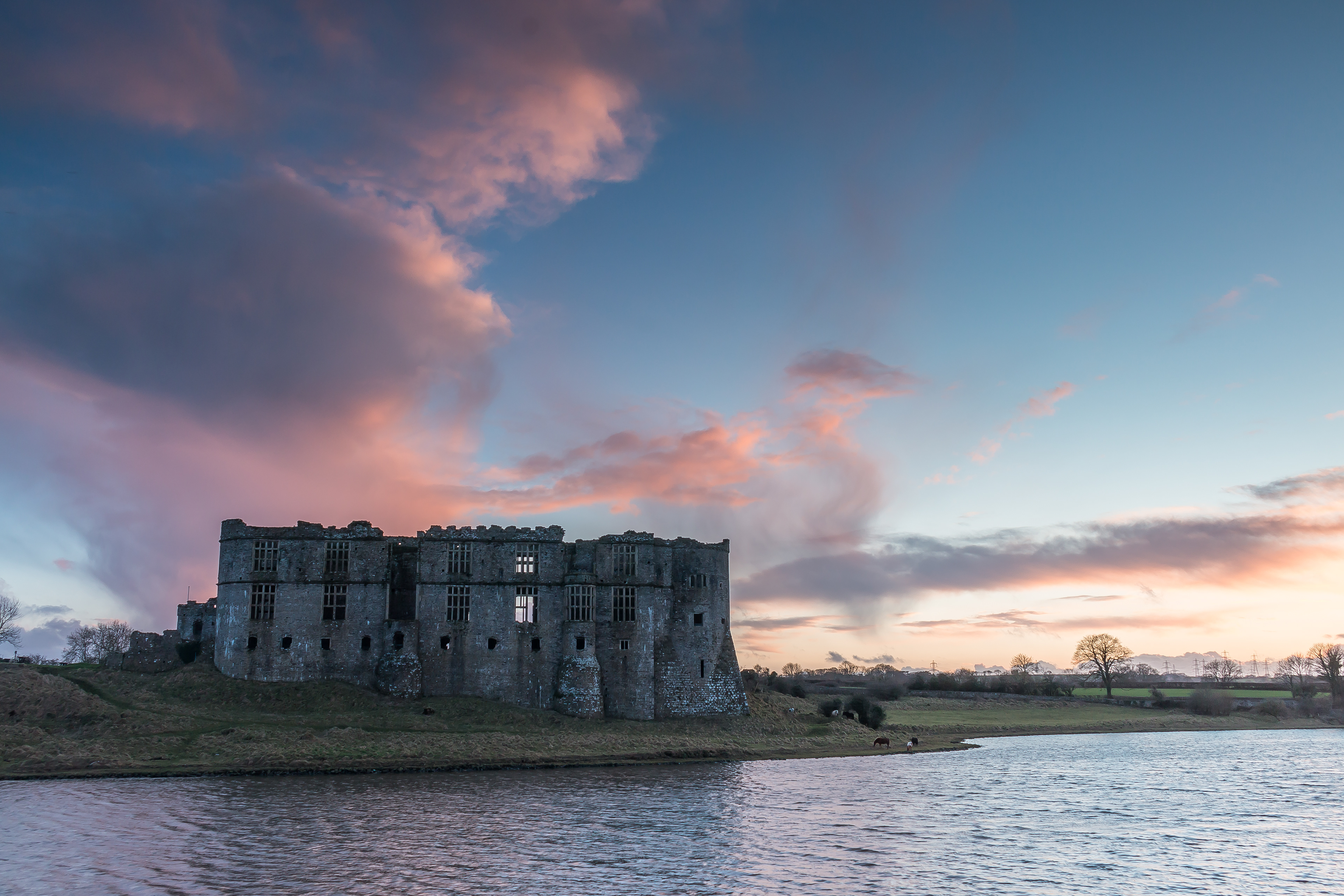 Carew Castle Sunset