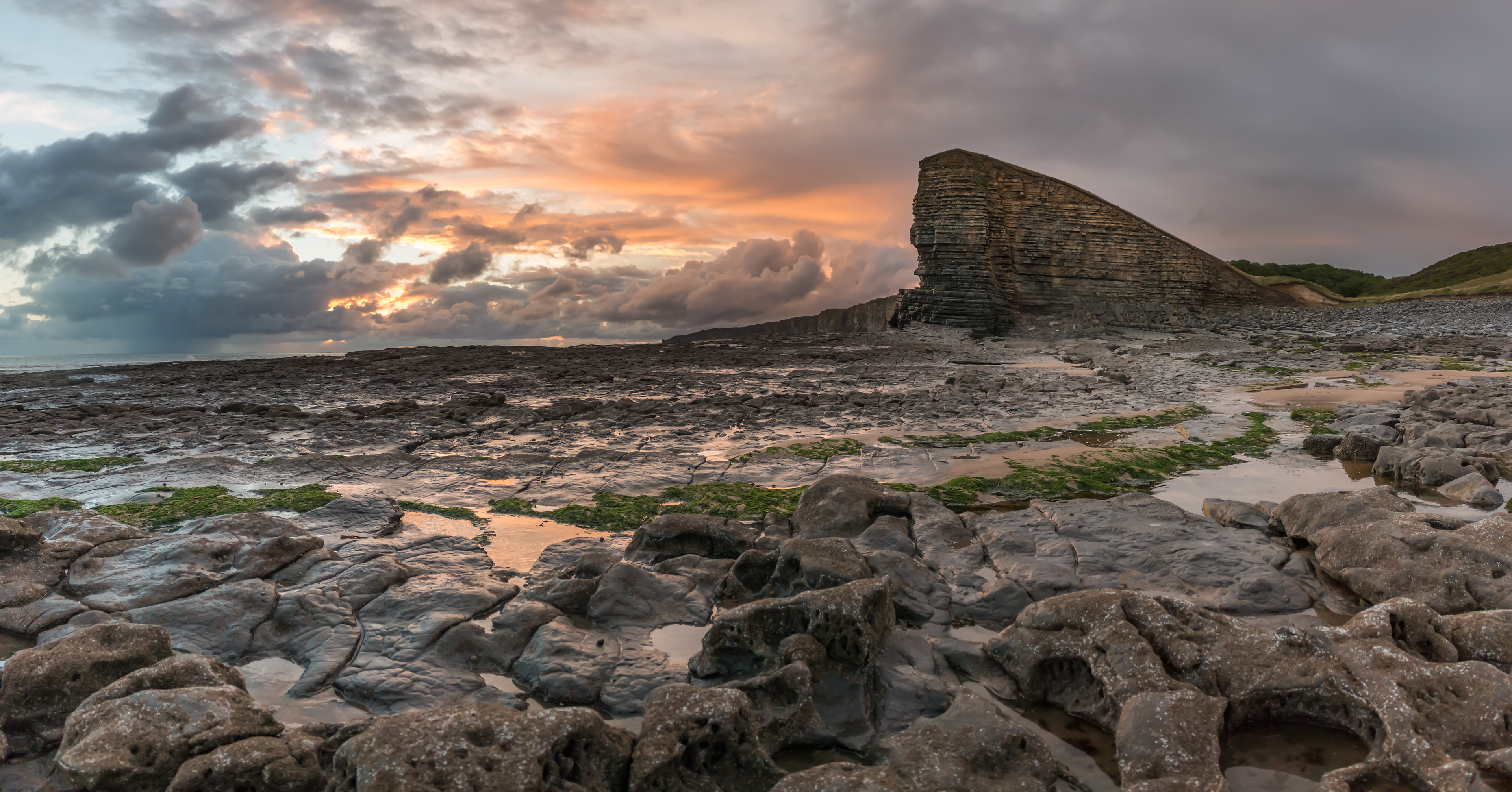 Nash Cliffs Moody Sunset
