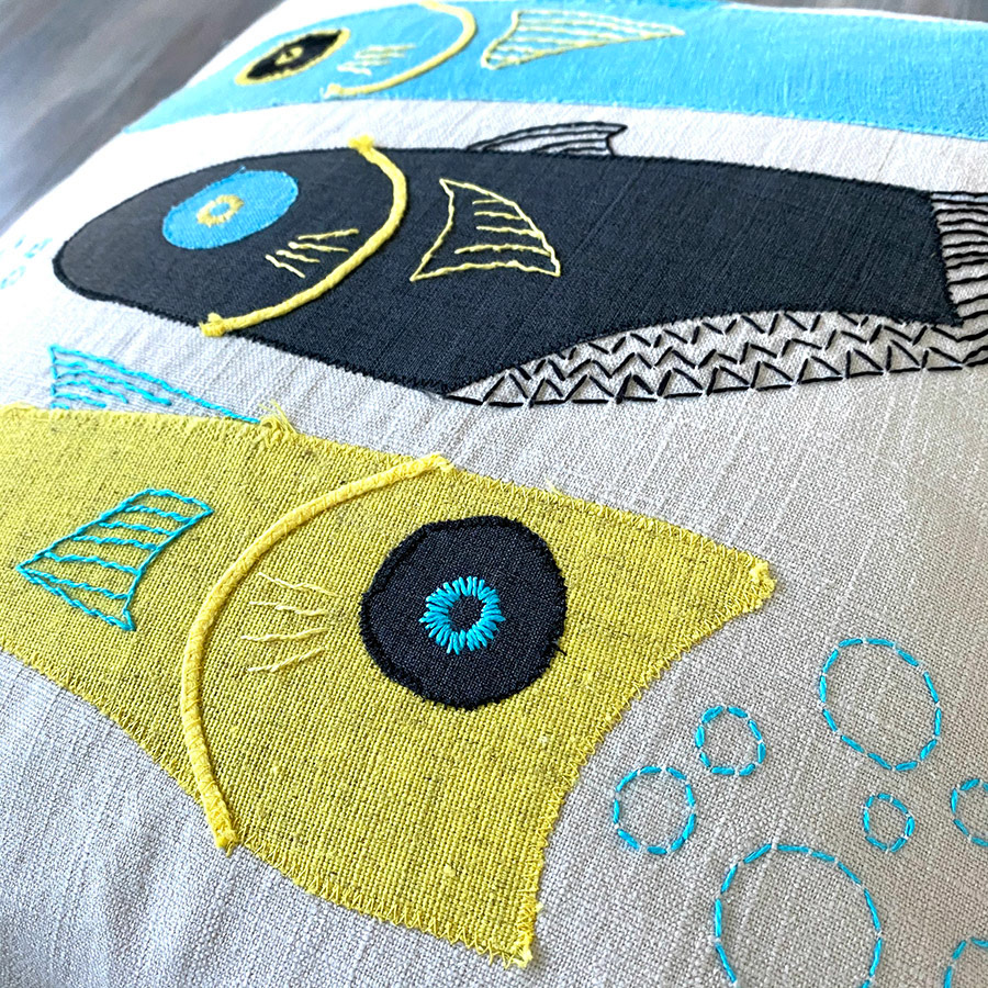 Fish Embroidery detail