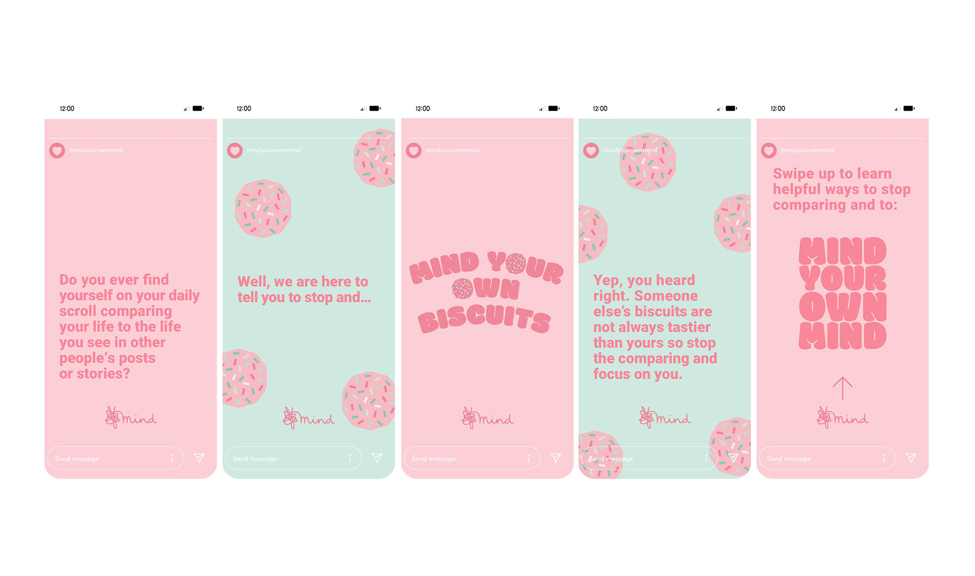 Mind your own mind instagram story ad