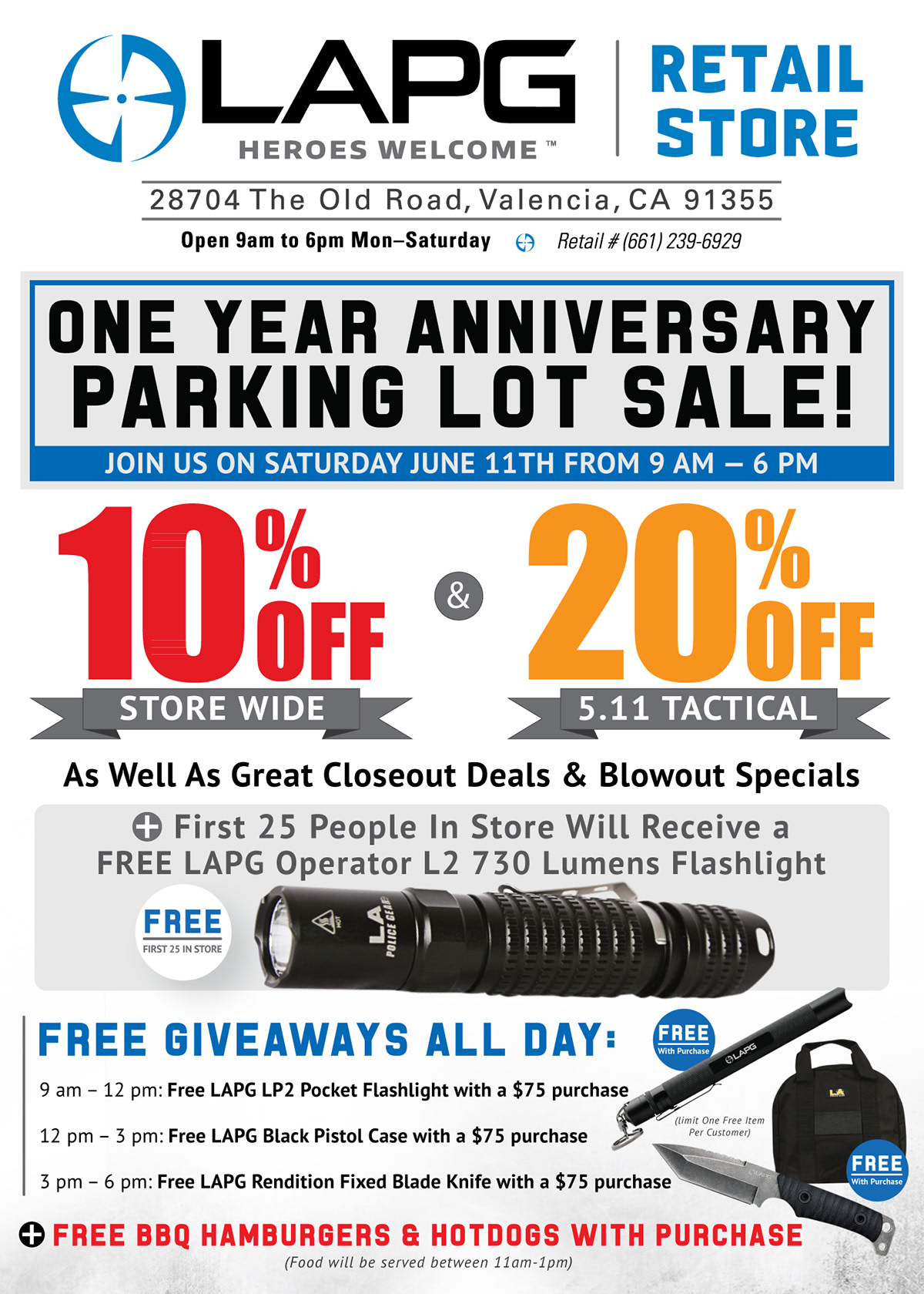 Bryant W - Graphic Design Portfolio - Anniversary Parking Lot Sale