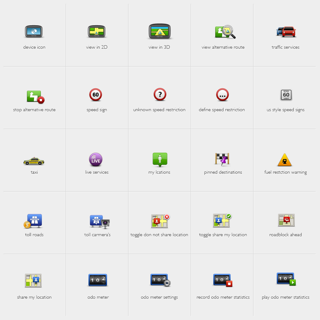 Ivar Brouwer UI 3rdgen TomTom UI & Iconography