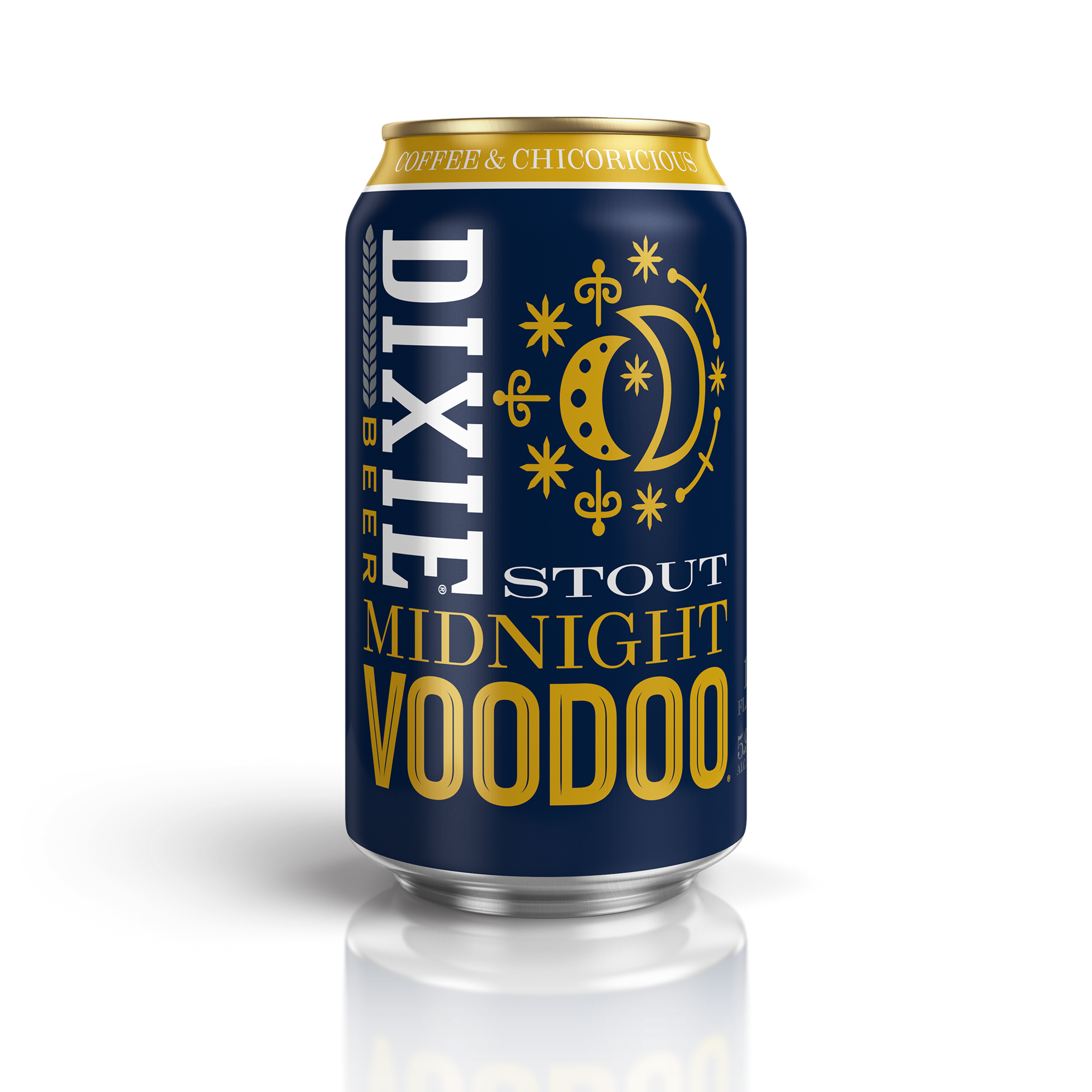 Midnight Voodoo Coffee Stout 12 oz. Can Design