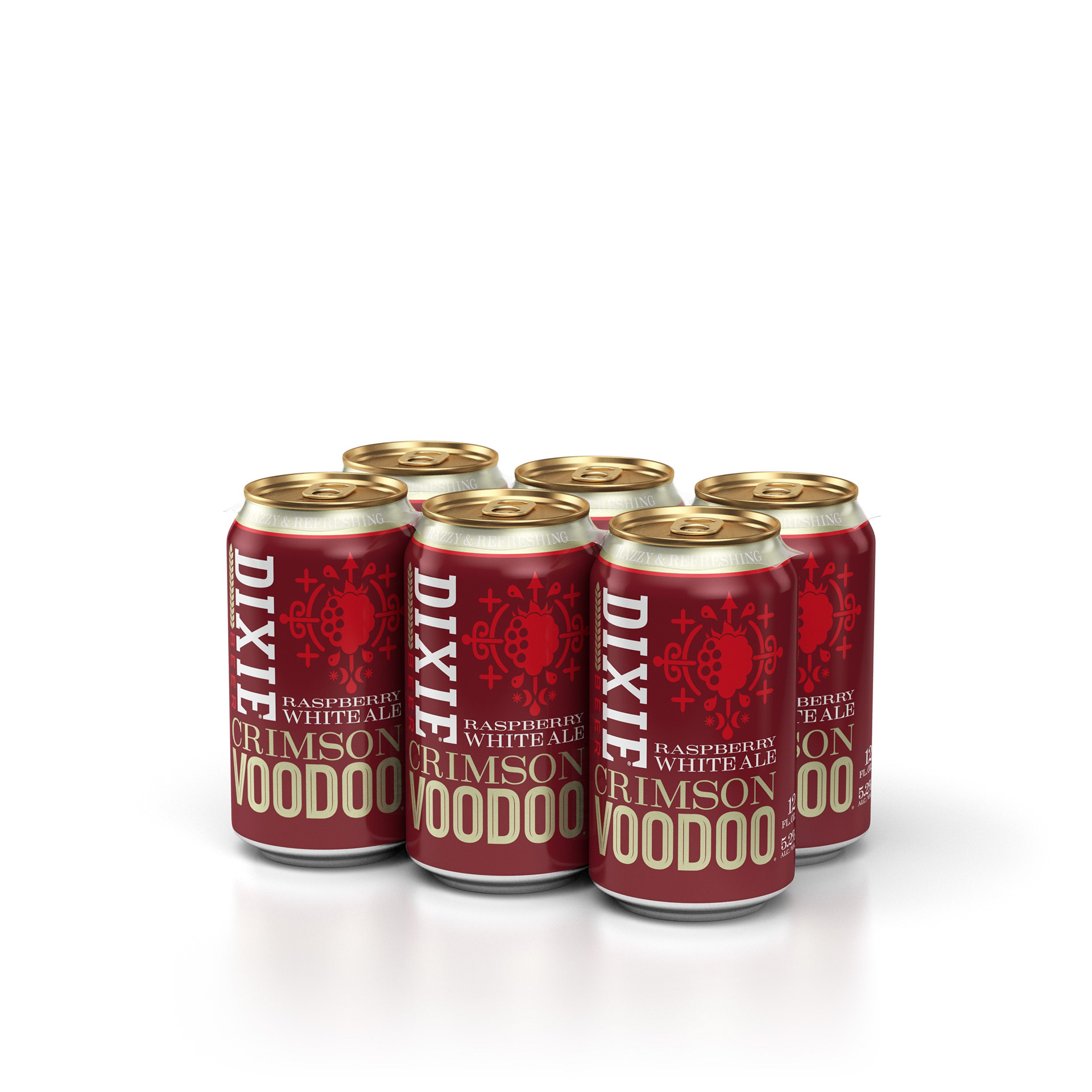 Dixie Crimson 12 oz. 6pk Can Design