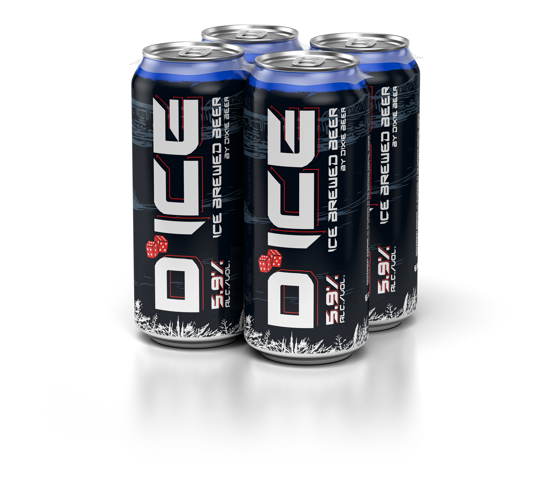D'ice 16oz. 4pk Can Design